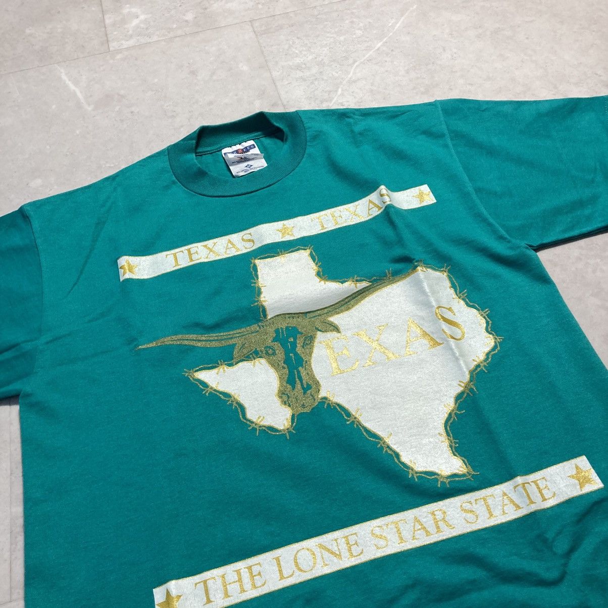 Cowboy Equipment vintage texas the lone star state jerzees tee Size US M / EU 48-50 / 2 - 2 Thumbnail