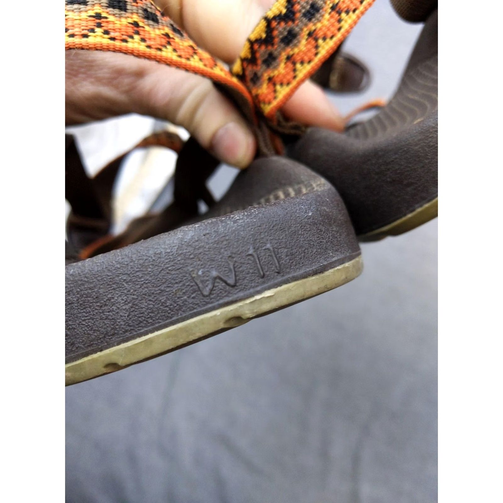 Chaco Chaco Z/2 Sandals Womens Size 11 Brown Orange Toe Loop Vibram Hiking Outdoor Size US 11 / IT 41 - 3 Thumbnail