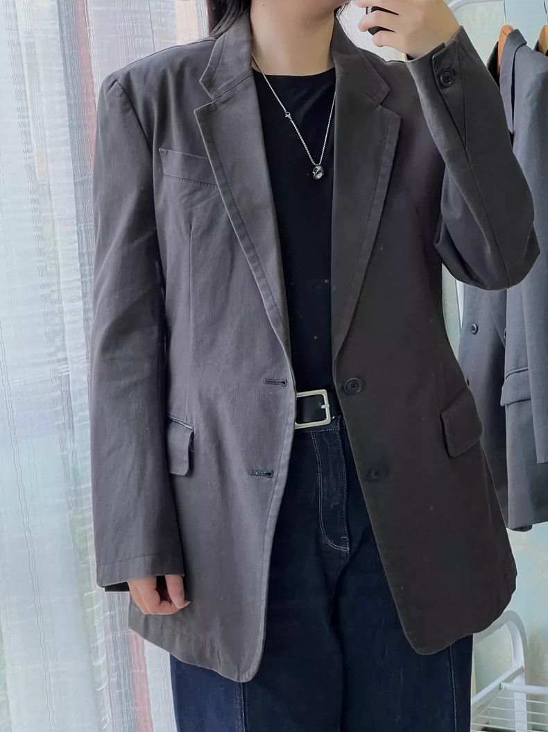 Yohji Yamamoto Yohji Yamamoto size os Lime green blazer 2504-Nextarrow Size 36R - 1 Thumbnail