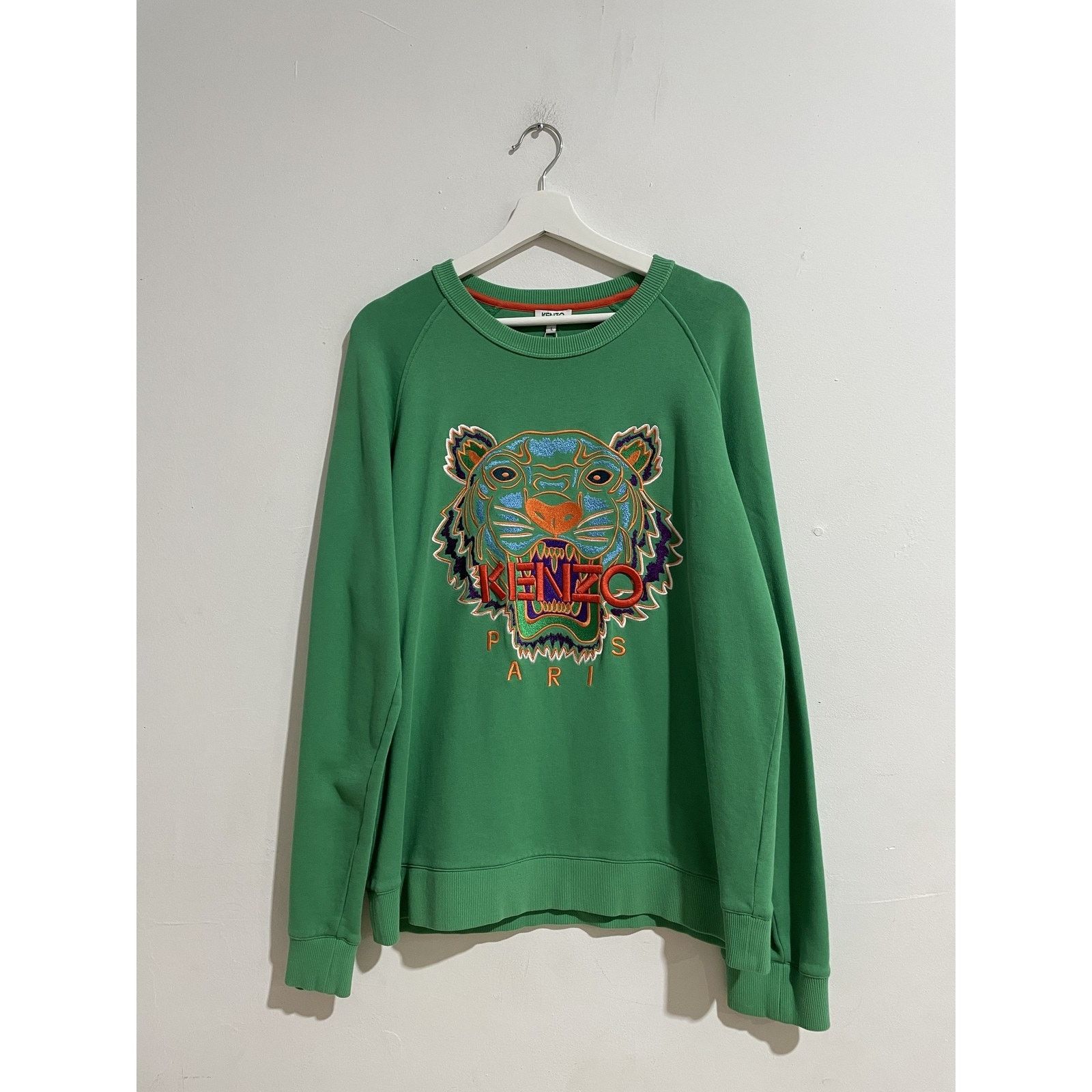 Kenzo KENZO PARIS TIGER FACE CREWNECK PREOWNED SIZE LARGE Size US L / EU 52-54 / 3 - 1 Thumbnail