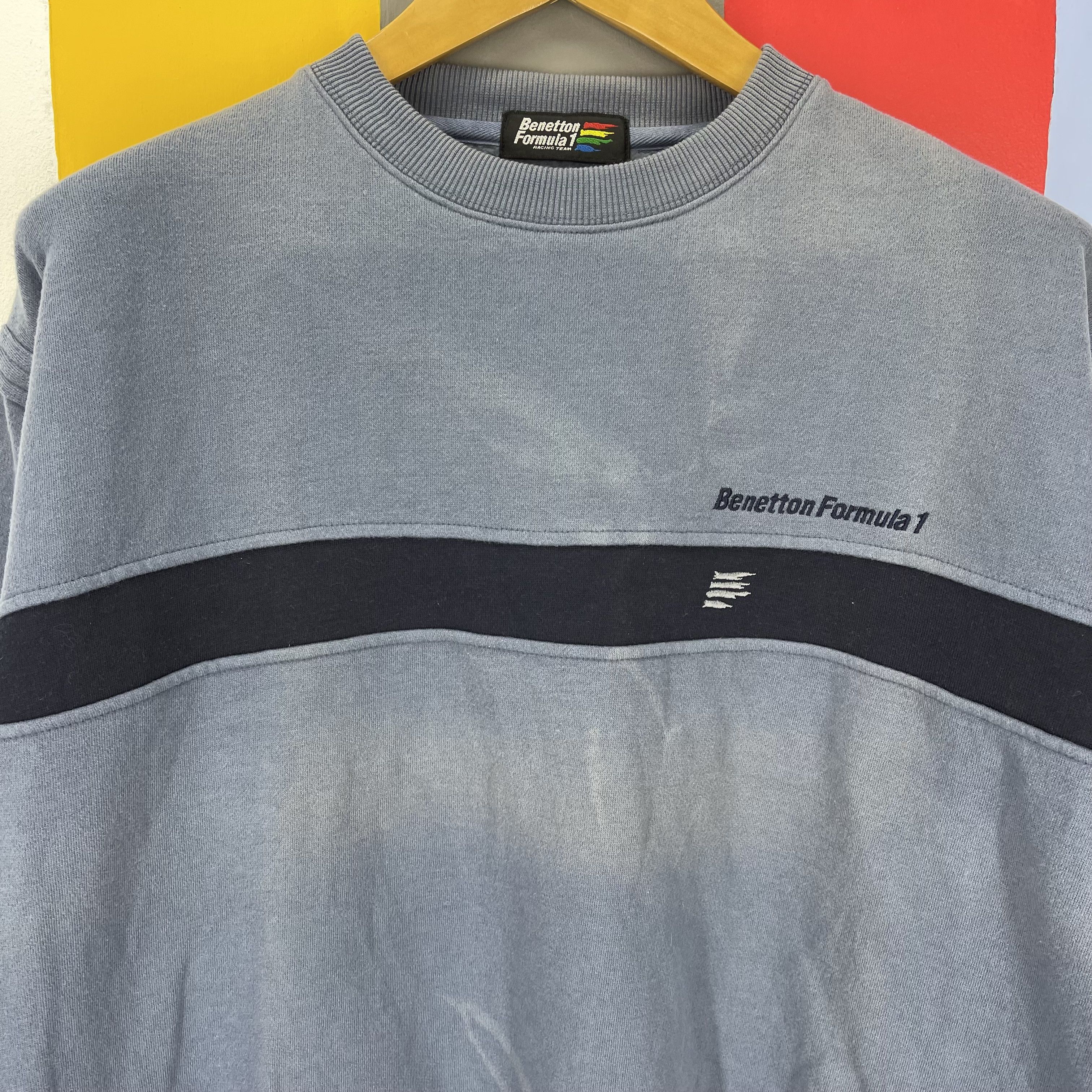 Benetton BENETTON FORMULA 1 RACING TEAM Crew Neck Sweatshirt #1351/AU Size US L / EU 52-54 / 3 - 2 Thumbnail