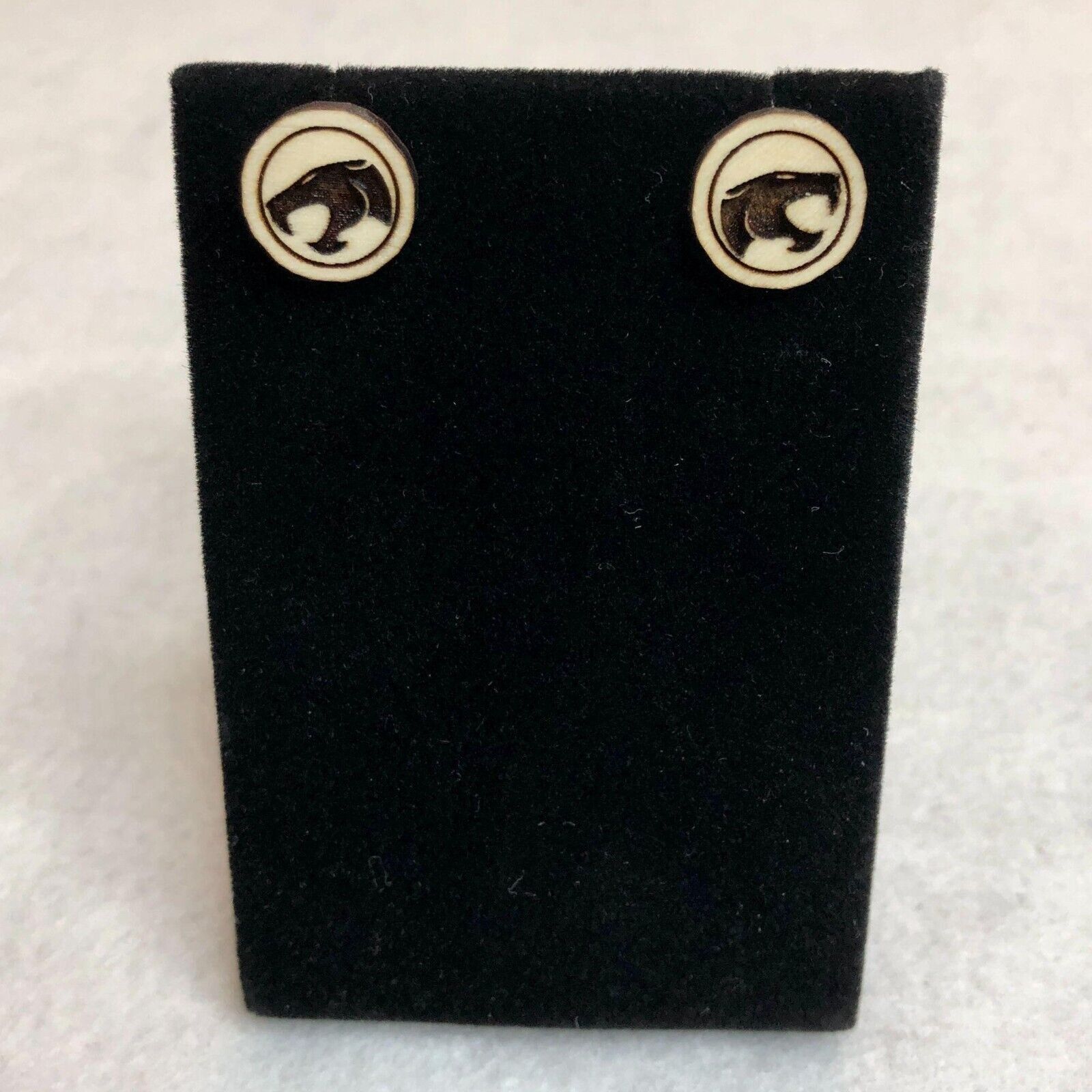 Other Thundercats Logo Wood Stud Earrings Size ONE SIZE - 1 Thumbnail