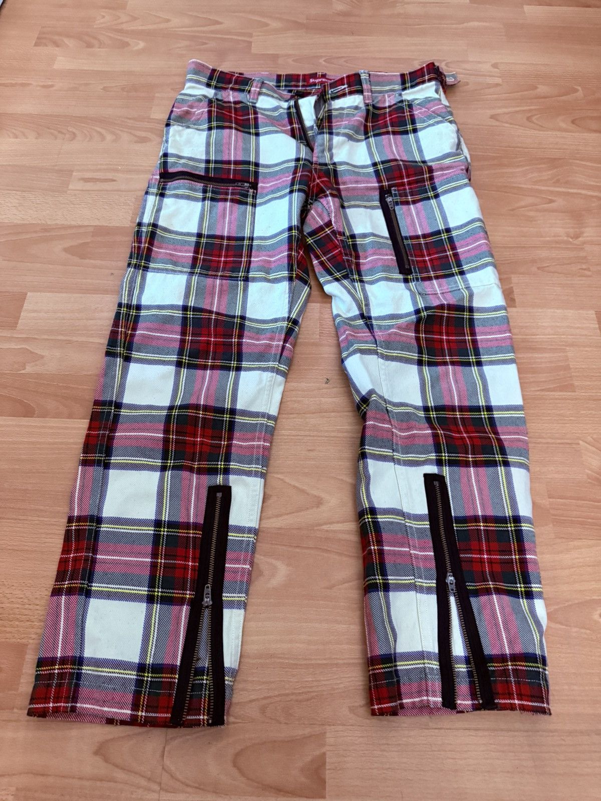 Supreme Supreme Cargo Flight Pants Size 32 Tartan Plaid SS14 Size US 32 / EU 48 - 4 Thumbnail
