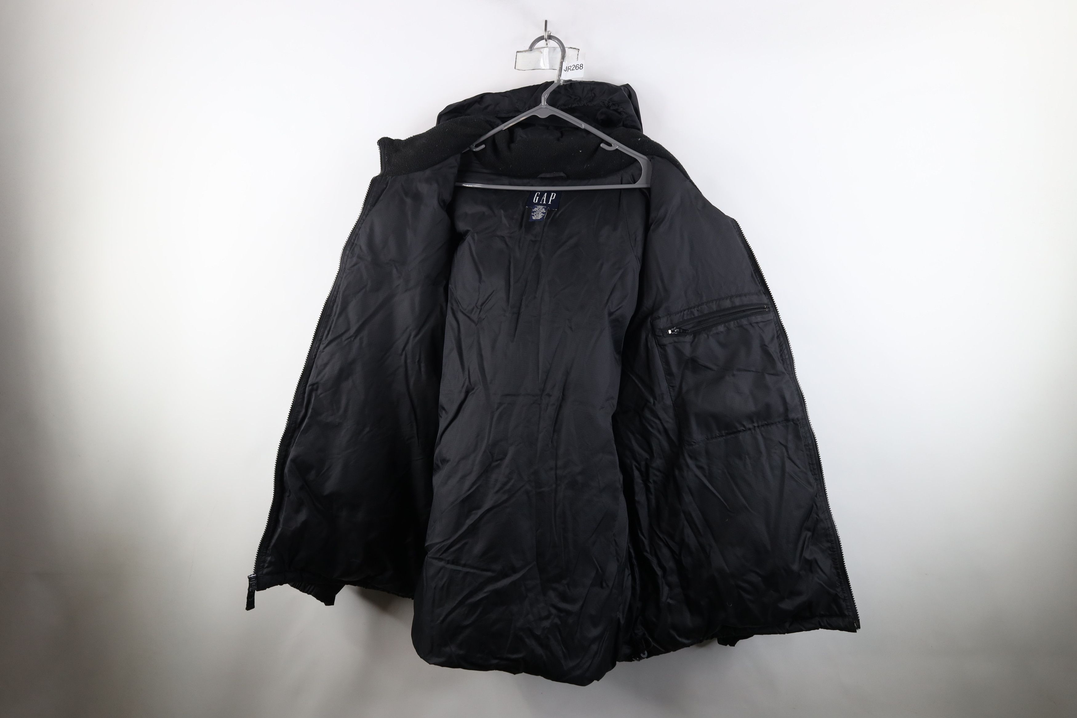 Gap Vintage 90s Gap Duck Down Hooded Puffer Jacket Black Size US XL / EU 56 / 4 - 9 Thumbnail