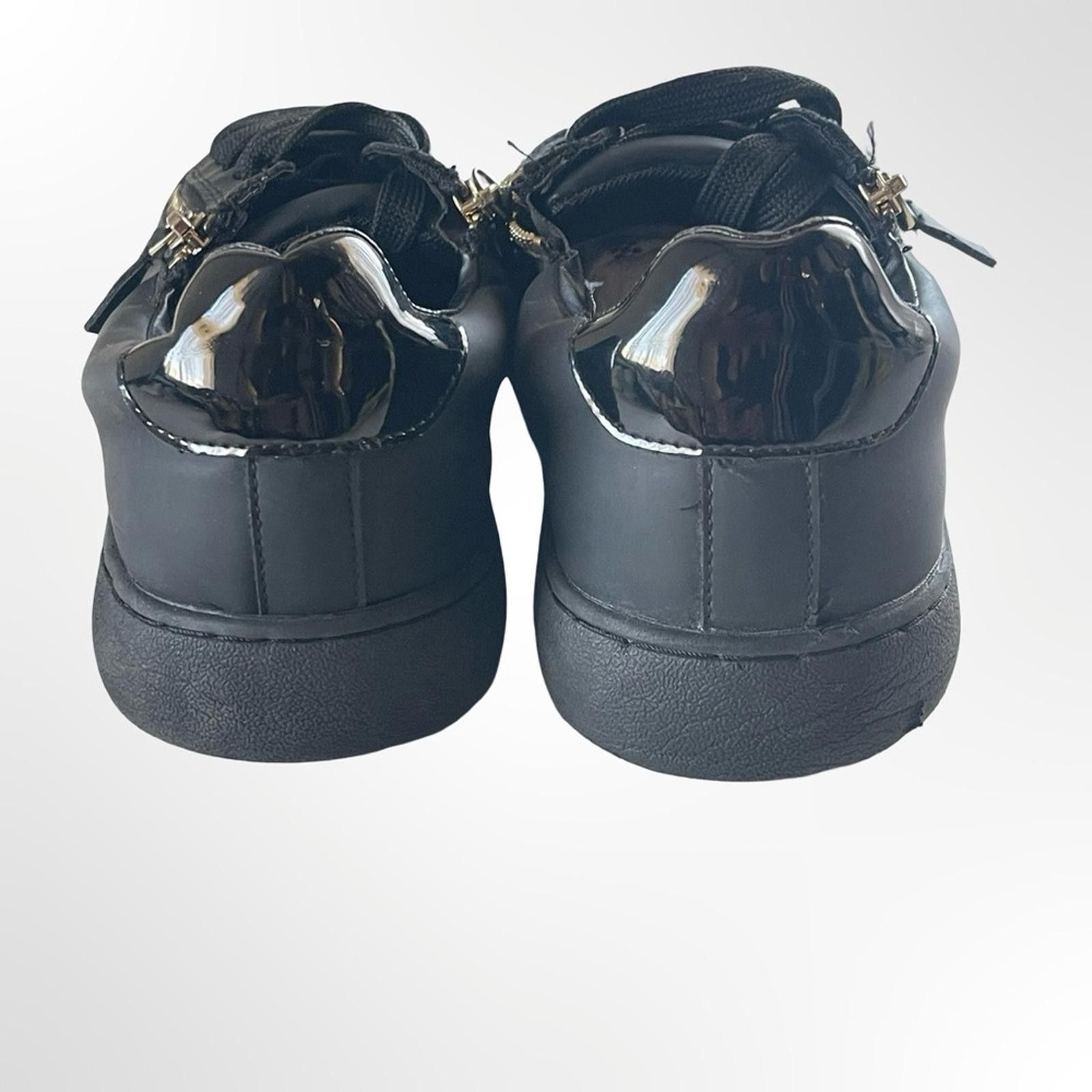 Other Zara Black Sneakers with Gold Zip Accent Size US 10 / EU 43 - 5 Thumbnail