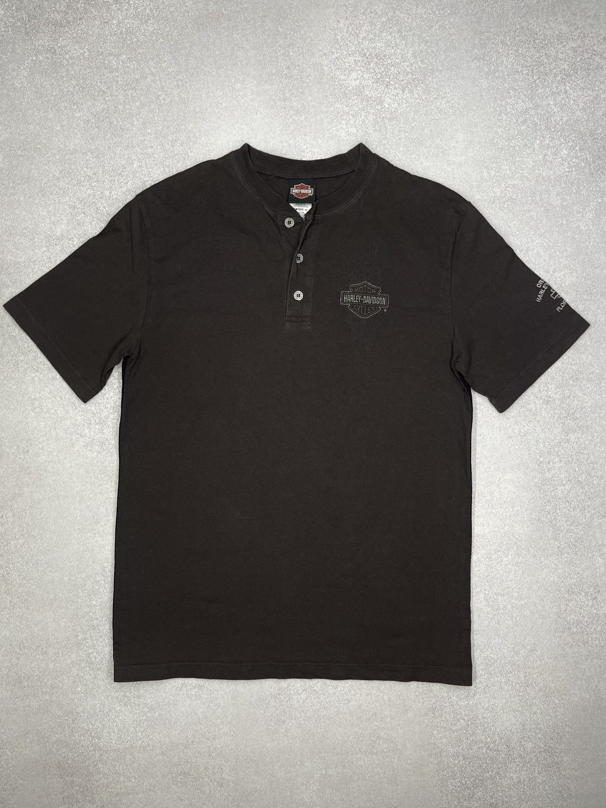 Harley Davidson Vintage Harley Davidson Motorcycles Brown TShirt Florida USA Size US L / EU 52-54 / 3 - 6 Thumbnail