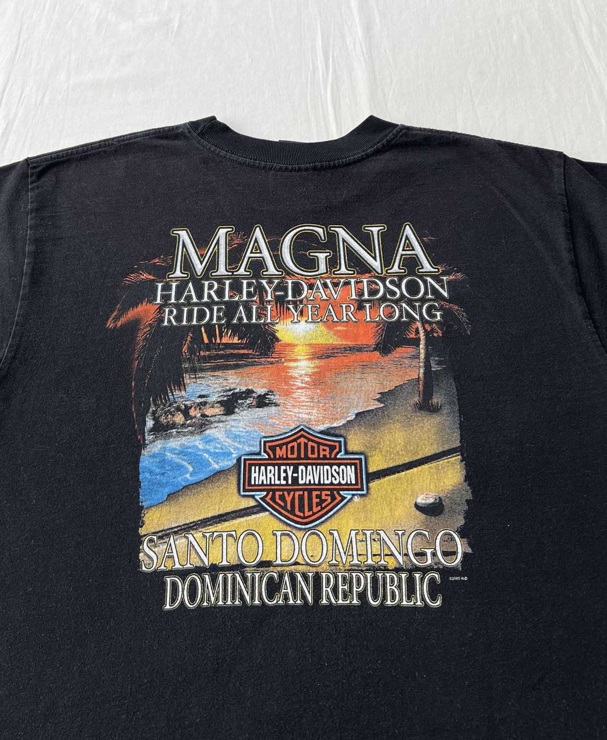 Harley Davidson Vintage 2007 Harley Davidson Bike Dominican Republic T-shirt Size US L / EU 52-54 / 3 - 16 Thumbnail