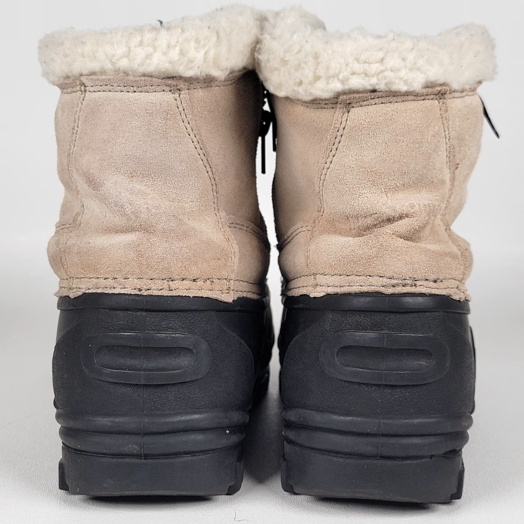 Vintage Due North Snow Boots Men Size 10 Beige Waterproof Insulated Leather Uppers Rubber Sole Winter Snow Boot Mens Size US 10 / EU 43 - 6 Thumbnail