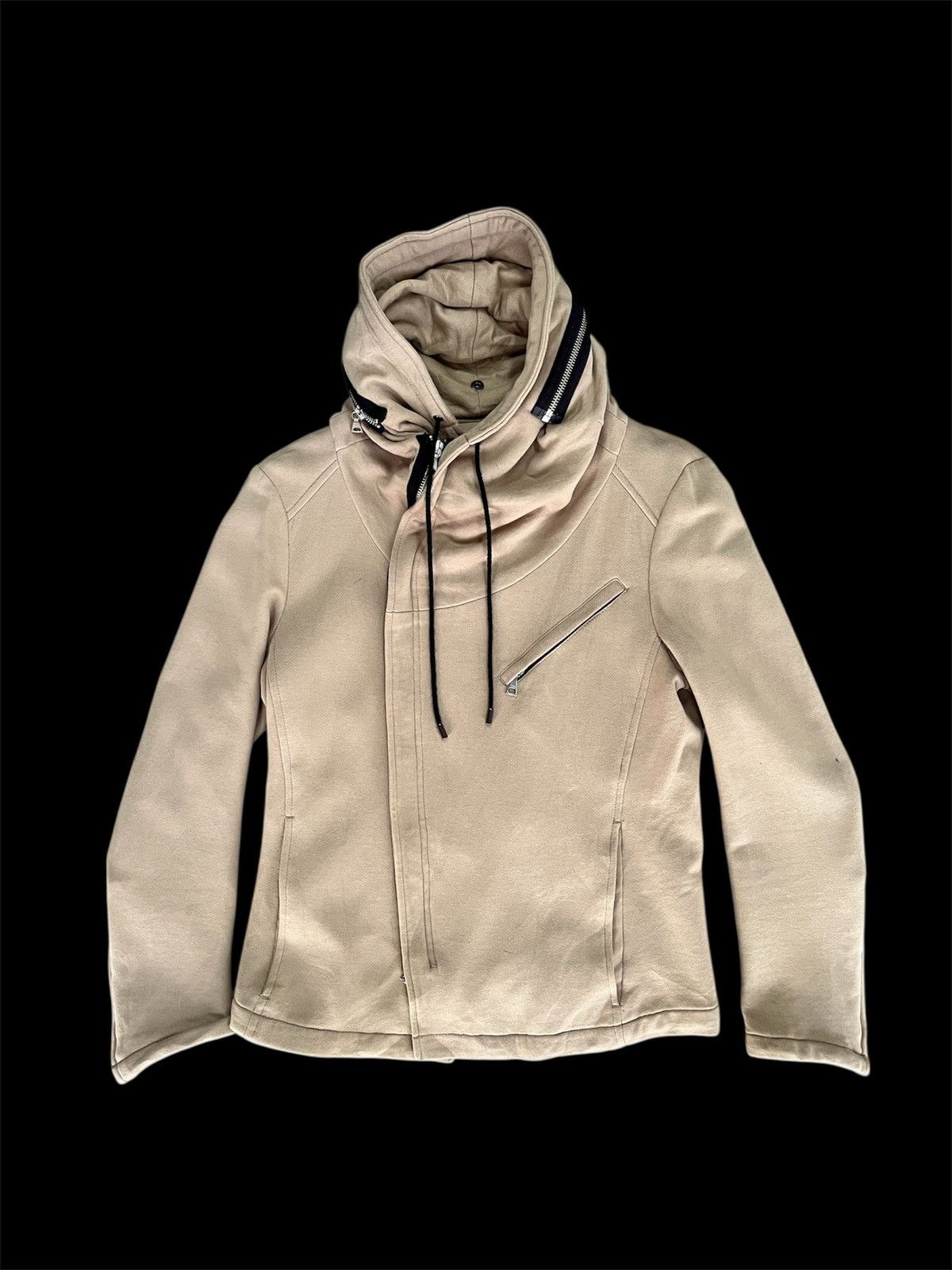 Katharine Hamnett London KATHARINE HAMNETT BLOUSON COWEL HOODIES JACKET - Size US S / EU 44-46 / 1 - 1 Thumbnail