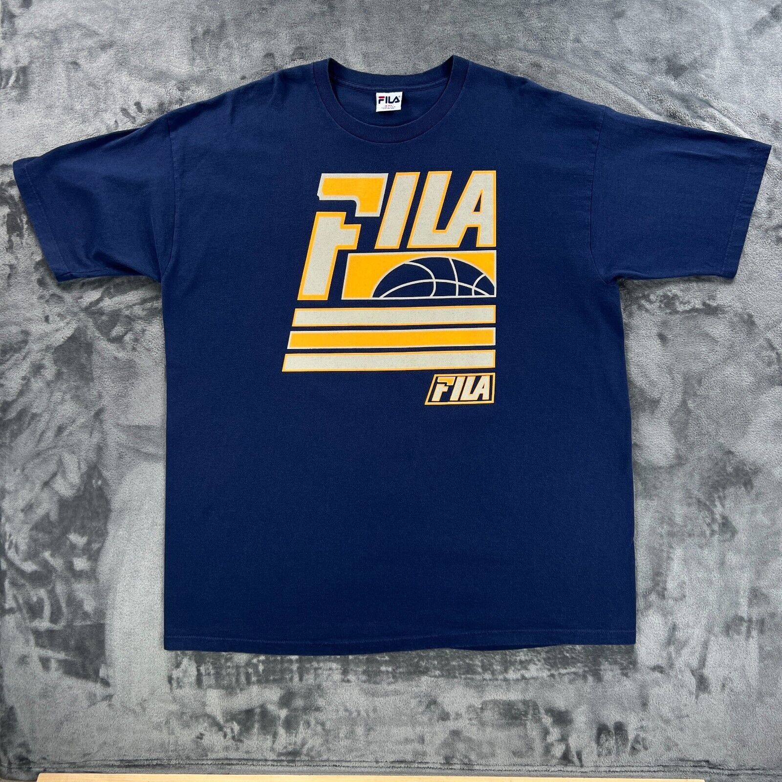Fila FILA Basketball T Shirt Men 2XL Vintage 90's Made in USA Hip Size US XXL / EU 58 / 5 - 1 Thumbnail