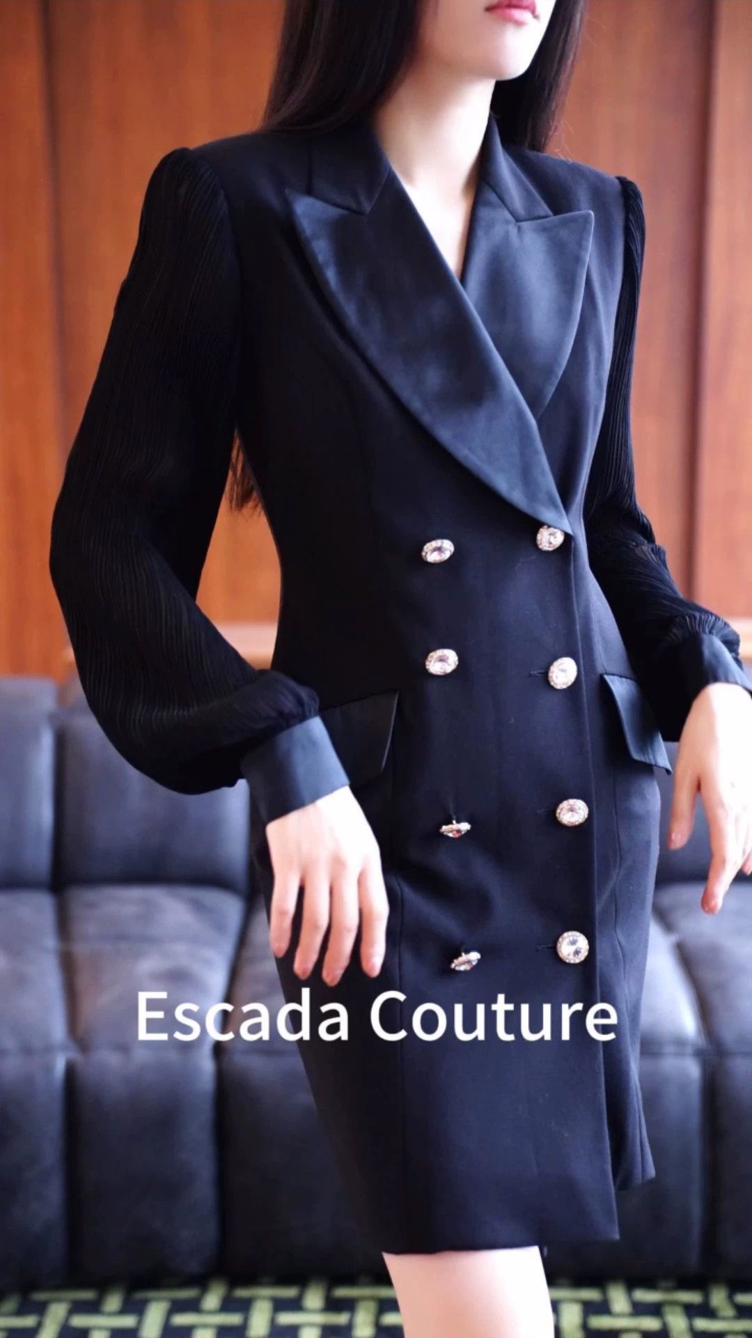 Escada Escada Wool-Silk Blend Gemstone Button Suit Dress German 36 Size XS / US 0-2 / IT 36-38 - 1 Thumbnail