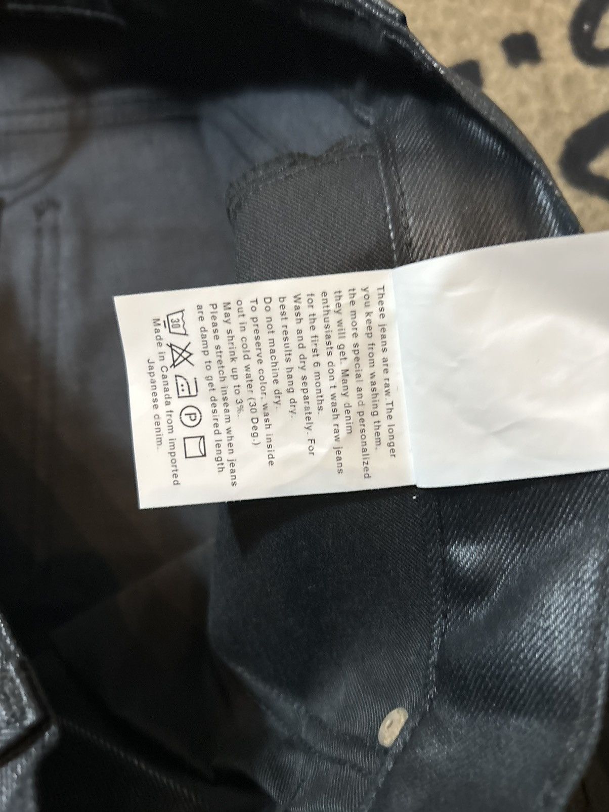 October's Very Own 2019 OVO Black Wax Denim Size US 34 / EU 50 - 6 Thumbnail