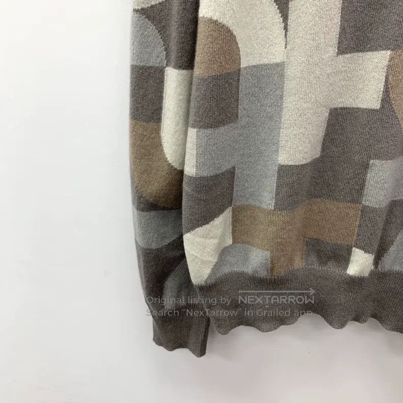 Hermes Hermes Color-blocked pig nose full print cashmere hooded d Size US XL / EU 56 / 4 - 4 Thumbnail