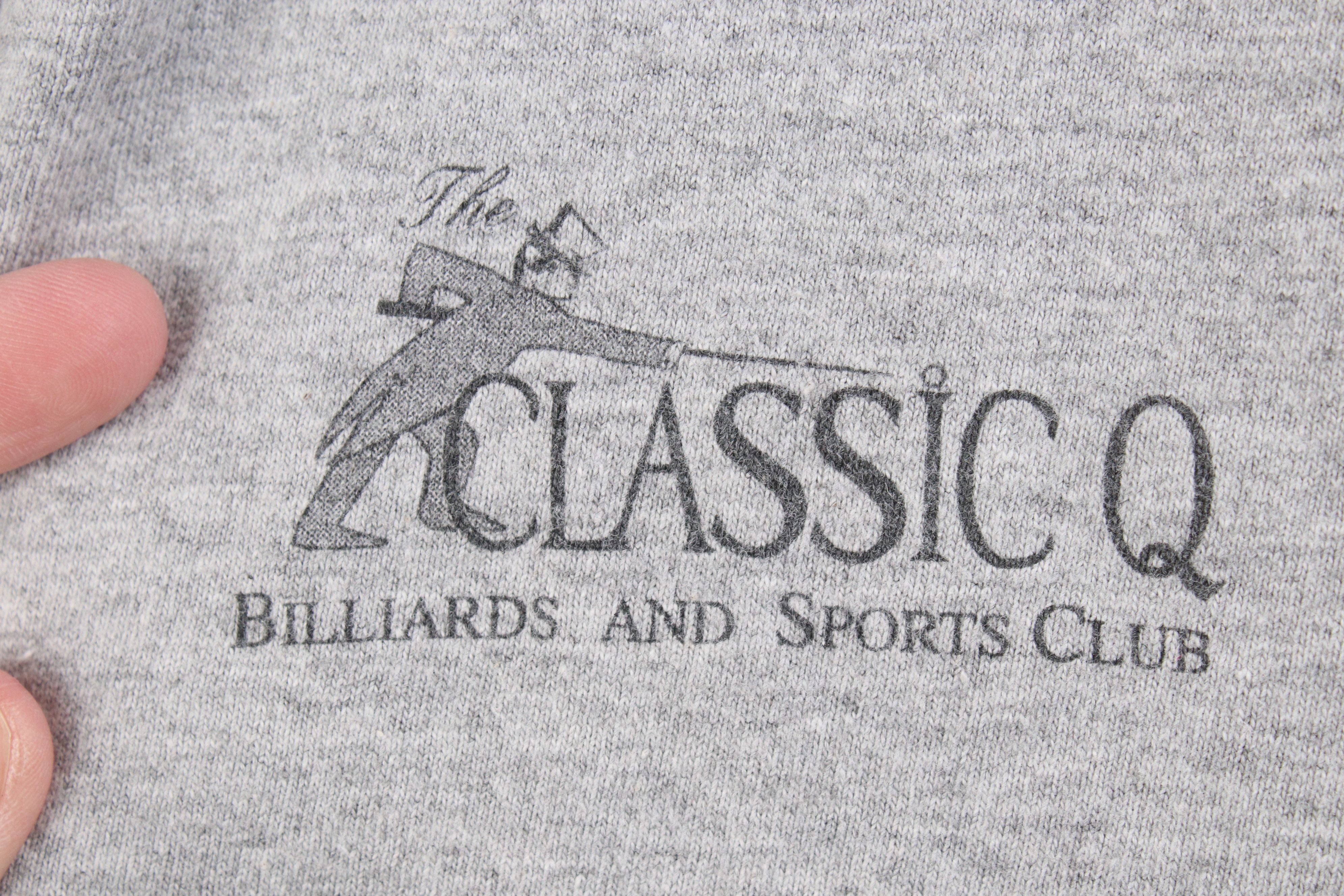 Vintage Vintage 90s Q Billiards Sports Club Baseball Jersey Gray USA Size US L / EU 52-54 / 3 - 4 Thumbnail