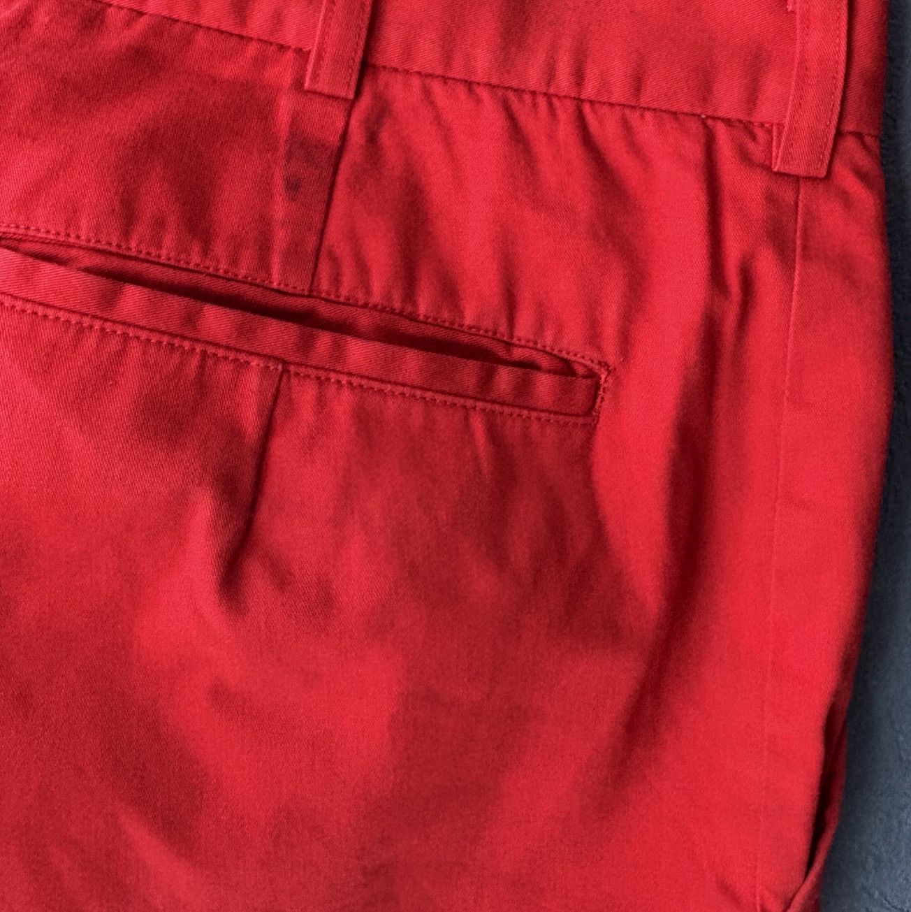 Comme des Garcons Homme Plus Comme des Garcons Homme Plus AD1995 Red Cotton Trousers Size US 38 / EU 54 - 5 Thumbnail
