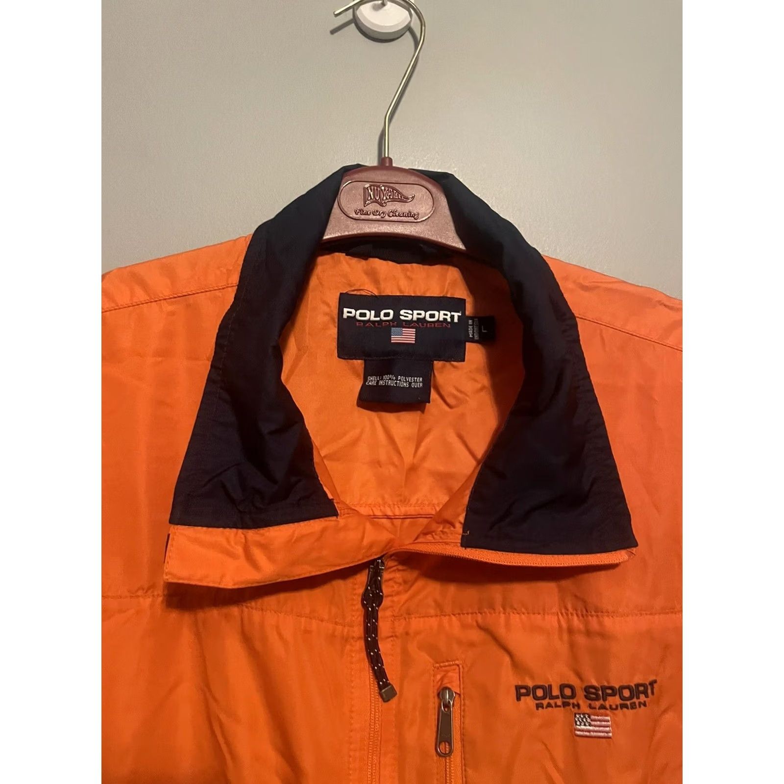 Polo Ralph Lauren Polo Ralph Lauren Windbreaker Jacket Sport Polyester Orange L Men XL? Size US L / EU 52-54 / 3 - 3 Thumbnail