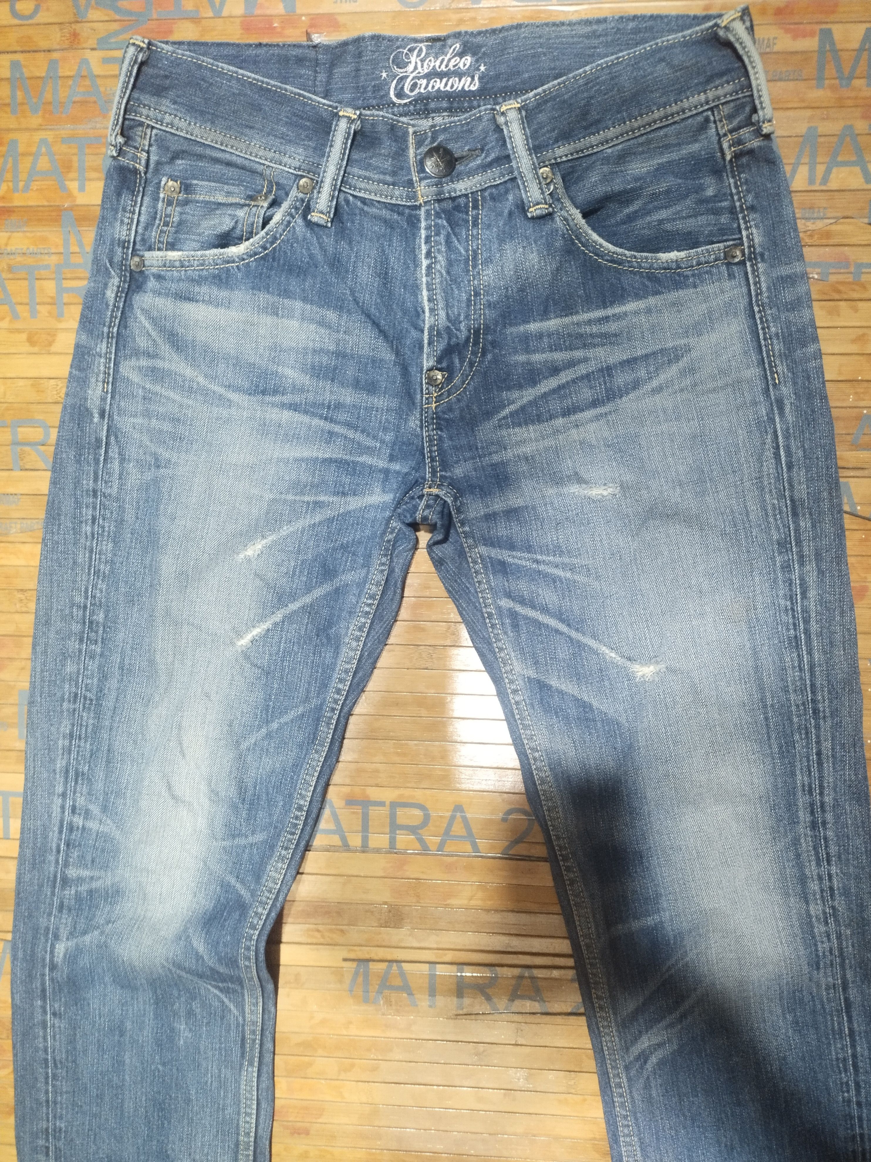Japanese Brand × Vintage Vintage Women Jeans Rodeo*️⃣Crowns Sz 27" Size 27" / US 4 / IT 40 - 10 Thumbnail