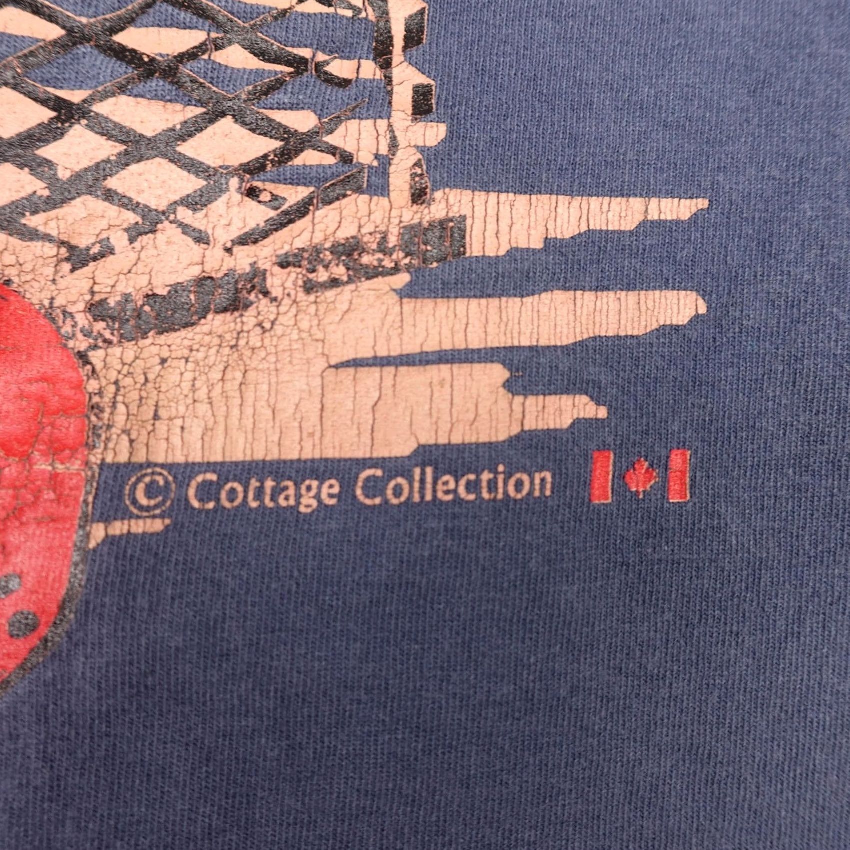 Gildan Vintage Gildan T-Shirt Mens Large Blue Lobster Cottage Collection Shirt Size US L / EU 52-54 / 3 - 5 Thumbnail