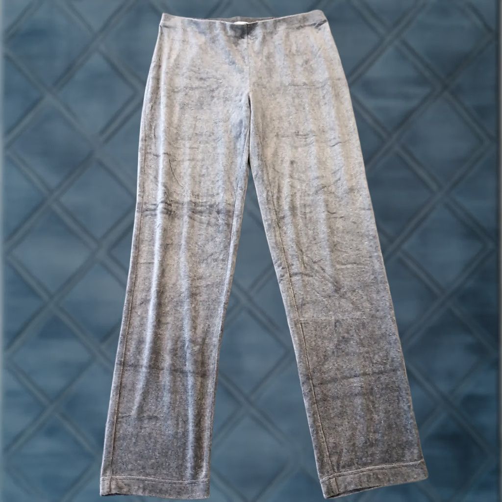 J. Jill J.Jill Pure Jill Ankle Pants Womens Small Gray Velour Pull On 30x31 Mid Rise Size 28" / US 6 / IT 42 - 1 Thumbnail