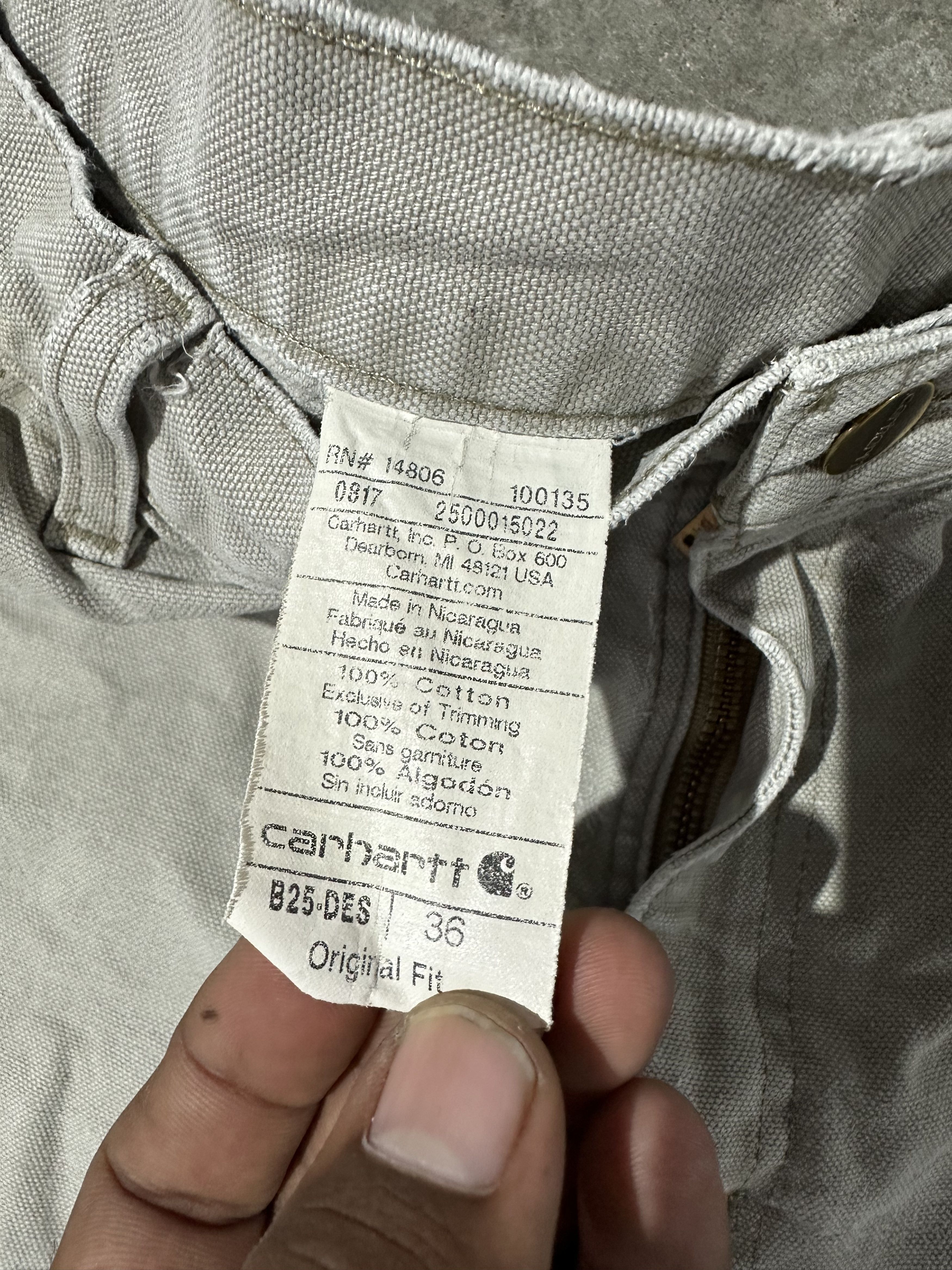 Carhartt 90s Carhartt B25 Double Knee Work Shorts – Faded Size US 36 / EU 52 - 10 Thumbnail