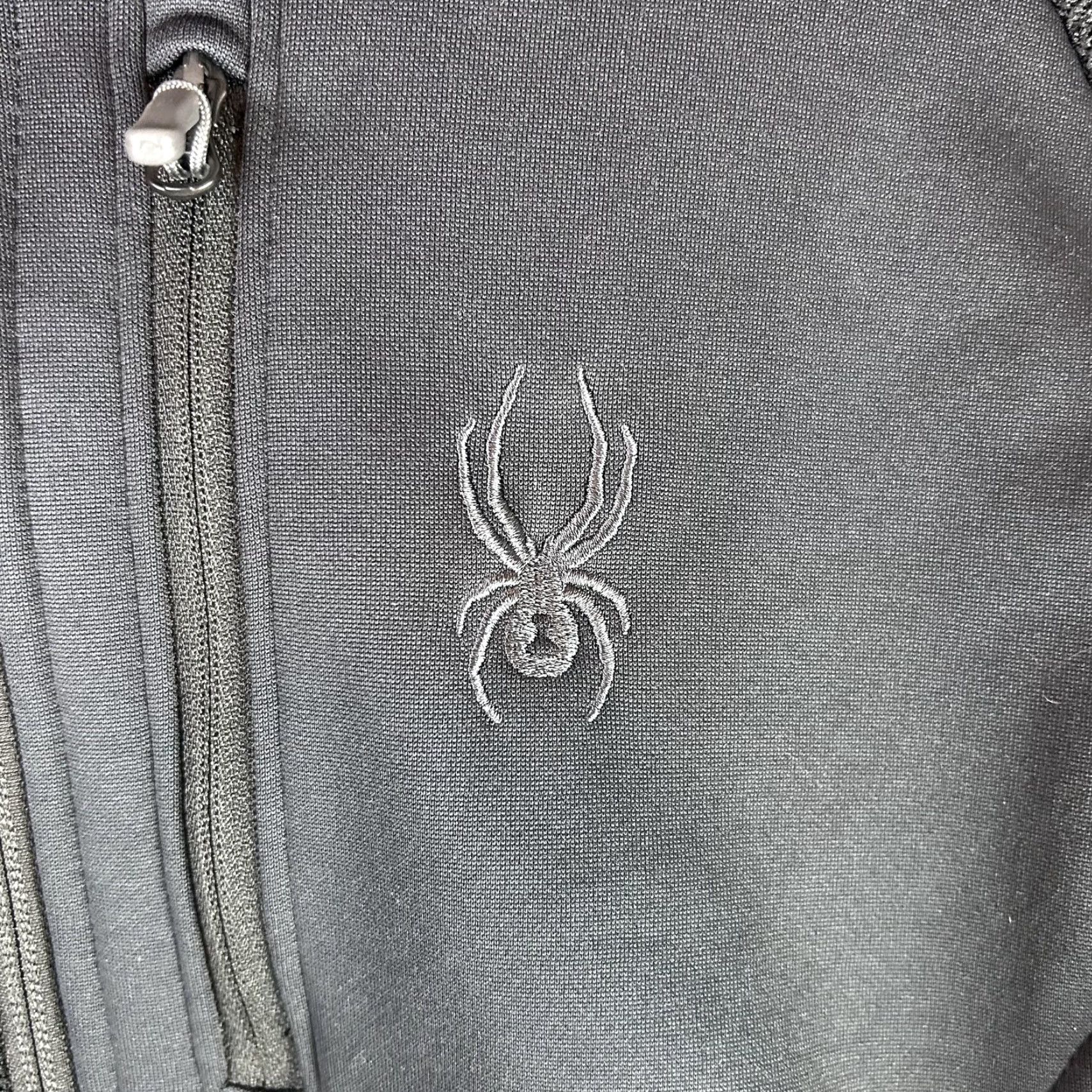 Spyder Spyder Pullover Mens S Black Gray 1/4 Zip Fleece Mock Neck Skiing Hiking Waffle Knit Casual Activewear Size US S / EU 44-46 / 1 - 3 Thumbnail