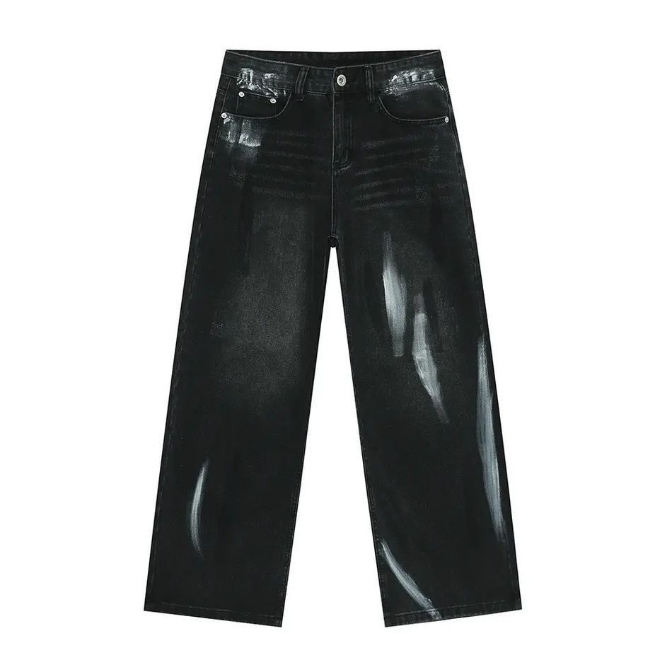 Japanese Brand Retro loose high street graffiti jeans Size US 32 / EU 48 - 5 Thumbnail