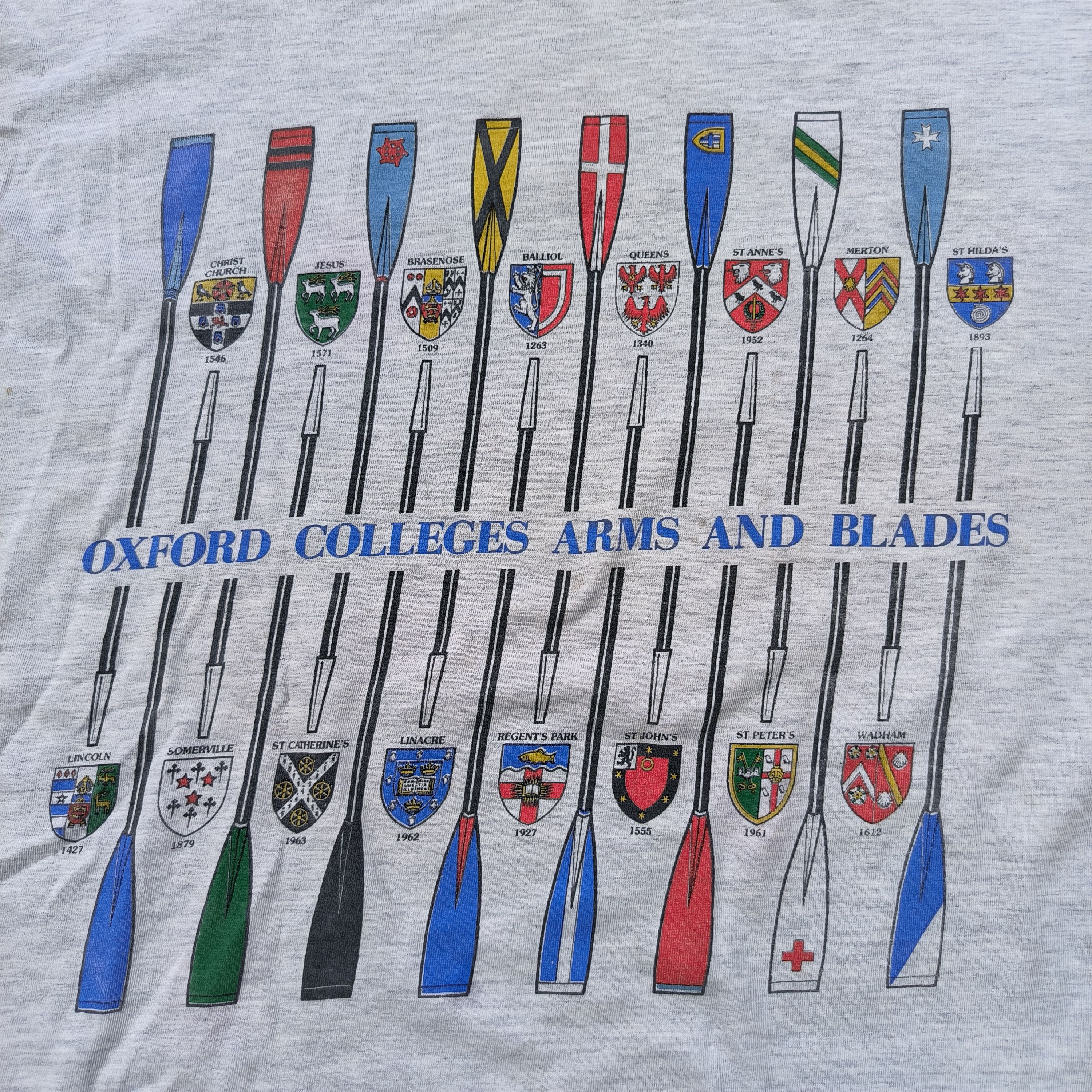 Vintage Vintage 1990s Oxford Campus Tees Size US XL / EU 56 / 4 - 2 Thumbnail