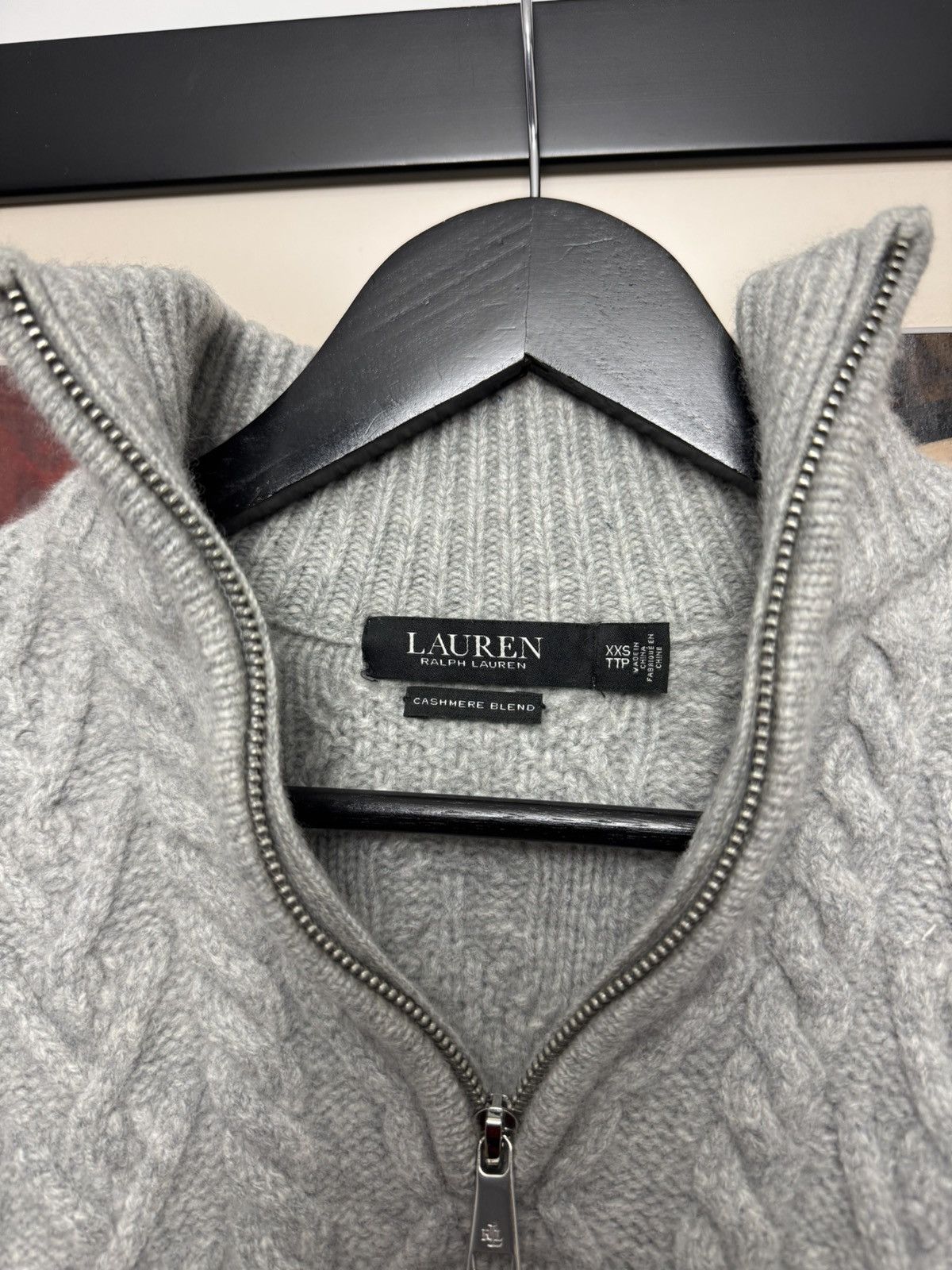 Polo Ralph Lauren Ralph Lauren Black Label Cable Knit Cashmere Wool Sweater Size XXS / US 00 / IT 34 - 3 Thumbnail