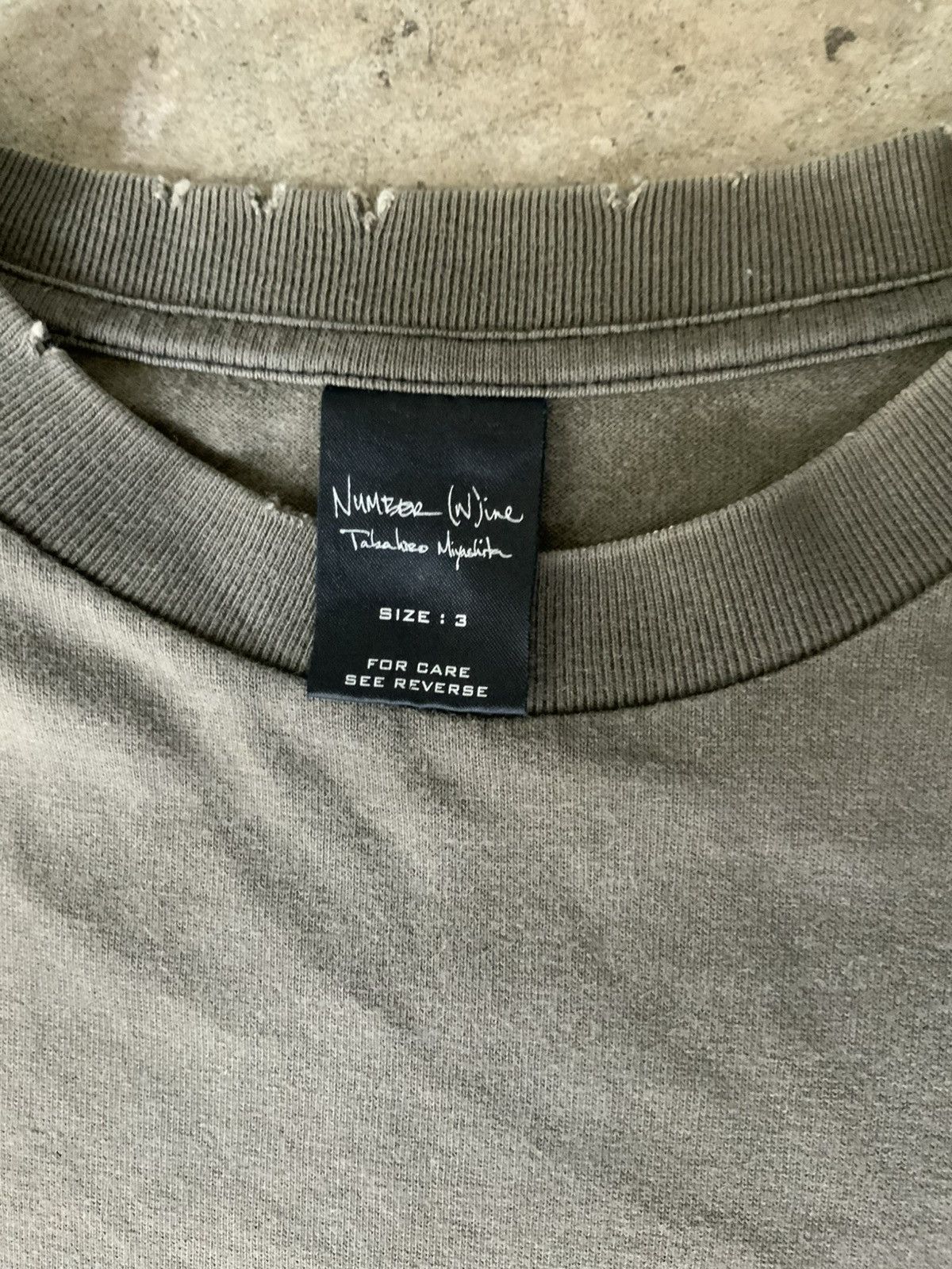 Number (N)ine ARCHIVE NUMBER NINE BLANK GENERATION TEE Size US L / EU 52-54 / 3 - 2 Thumbnail
