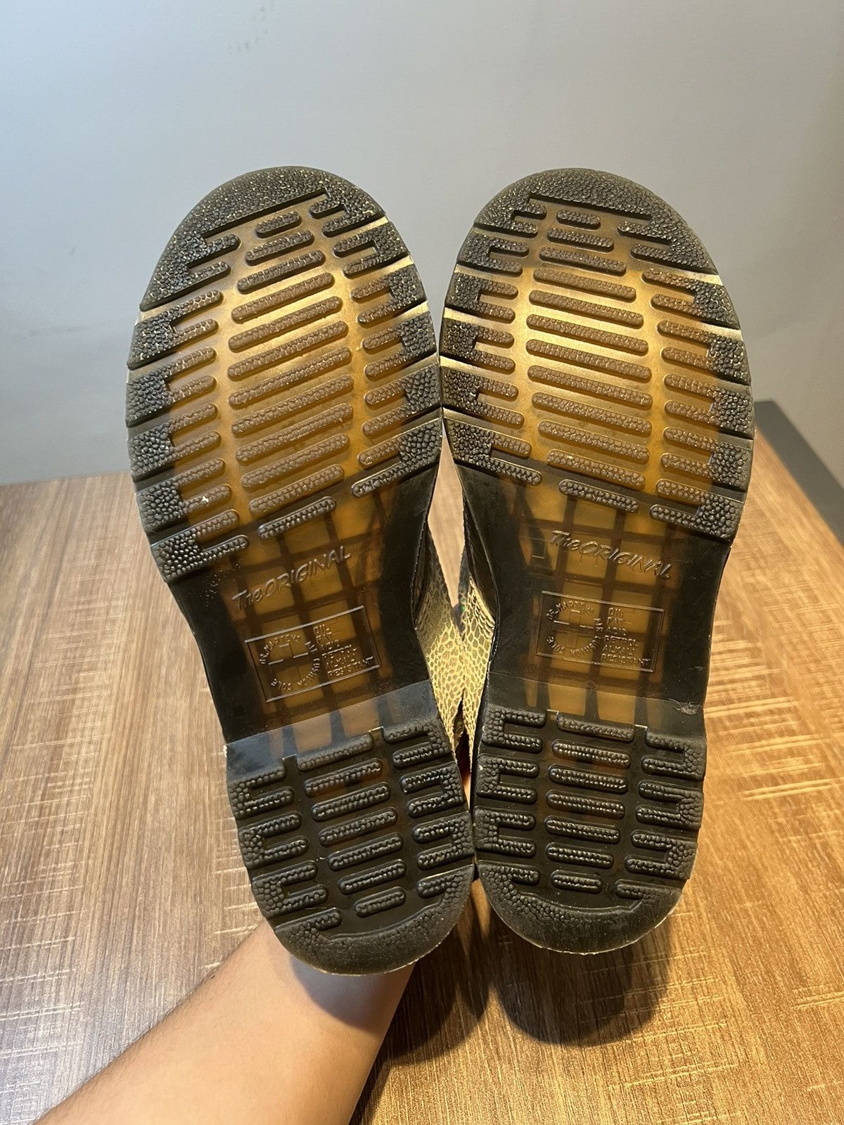 Dr. Martens Dr Martens 1460 Pascal Snake Metallic Leather Boots Size 7 Size US 7 / IT 37 - 6 Thumbnail