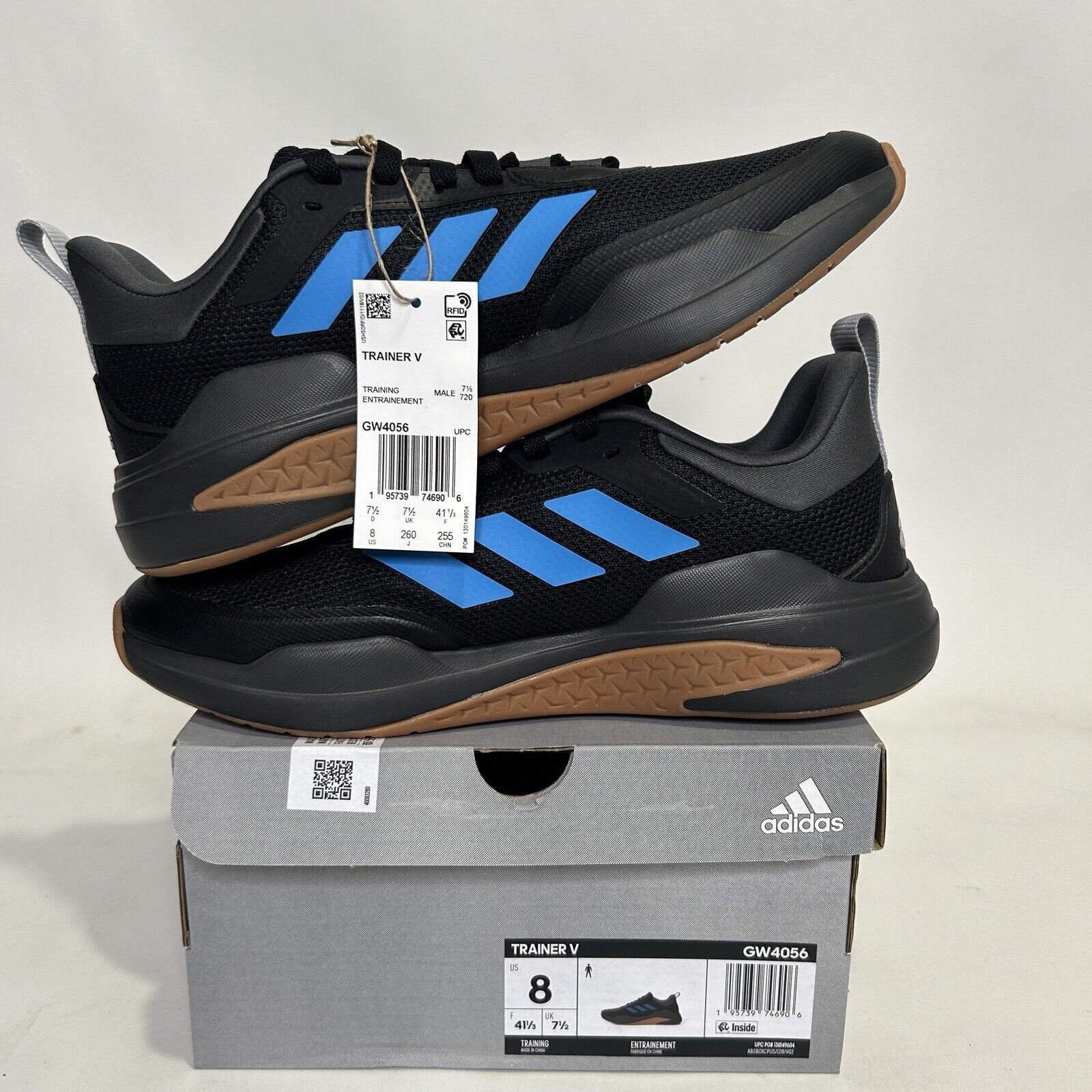 Adidas Adidas Trainer V “Blue Black” 2024 Size US 8 / EU 41 - 3 Thumbnail