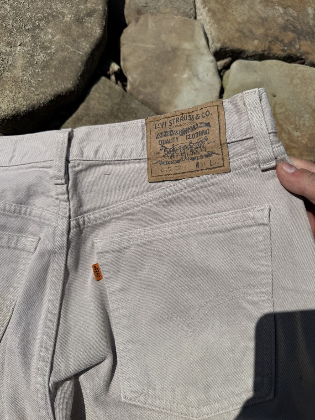 Levi's Vtg 90s Levis 615 Orange Tab Baggy Pants Size US 34 / EU 50 - 8 Thumbnail