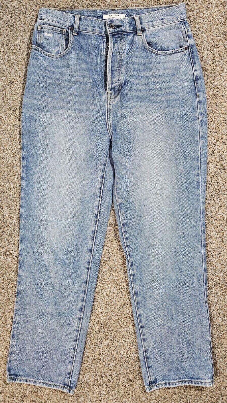 Pacsun Pac Sun los angeles straight button fly jeans 26 Distress Size 26" / US 2 / IT 38 - 1 Thumbnail