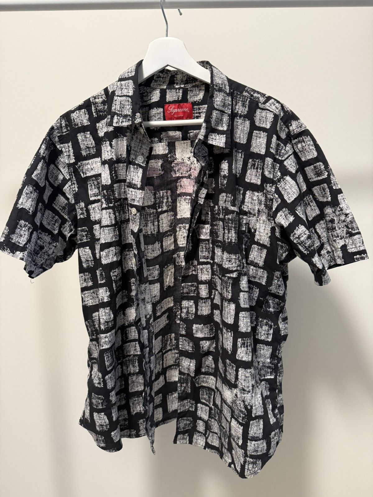 Supreme SS14 Block Print Button Up Shirt Size US L / EU 52-54 / 3 - 7 Thumbnail