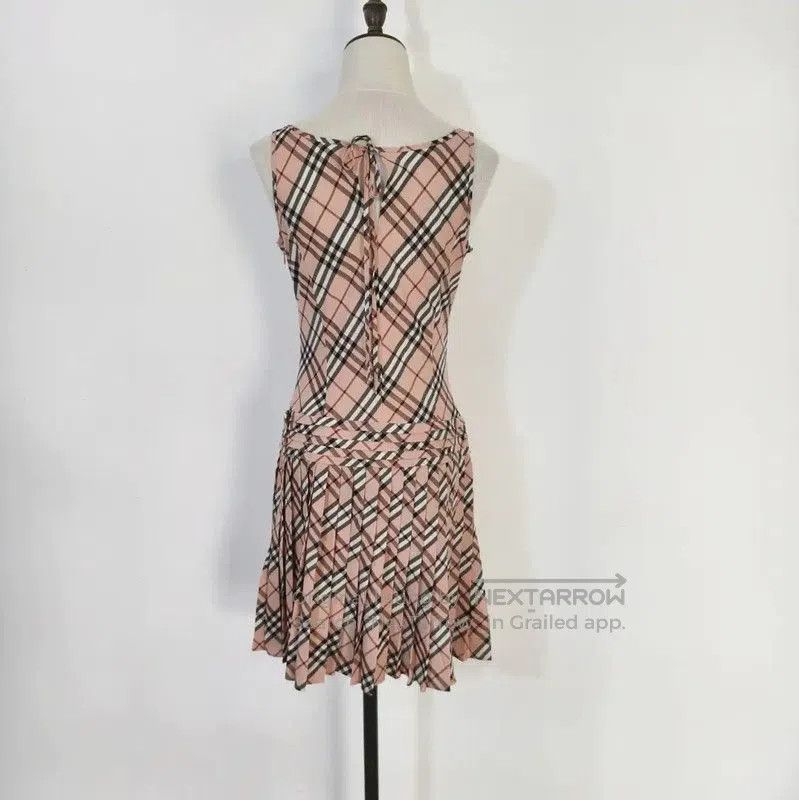 Burberry Burberry Pink Cotton Blend Plaid Dress. Size M / US 6-8 / IT 42-44 - 6 Thumbnail