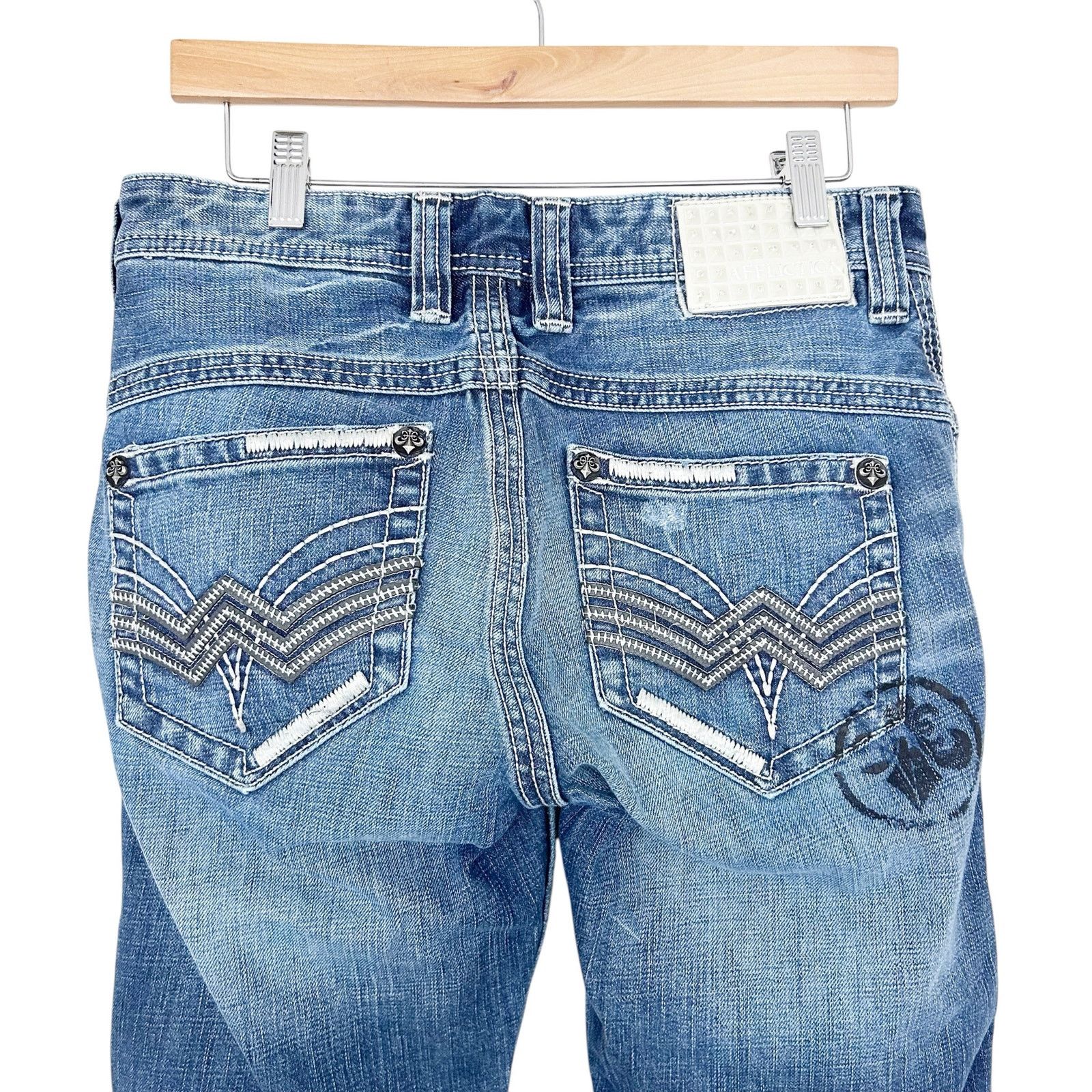 Affliction Affliction Cooper Distressed Jeans Sz 30x31 Size US 30 / EU 46 - 5 Thumbnail
