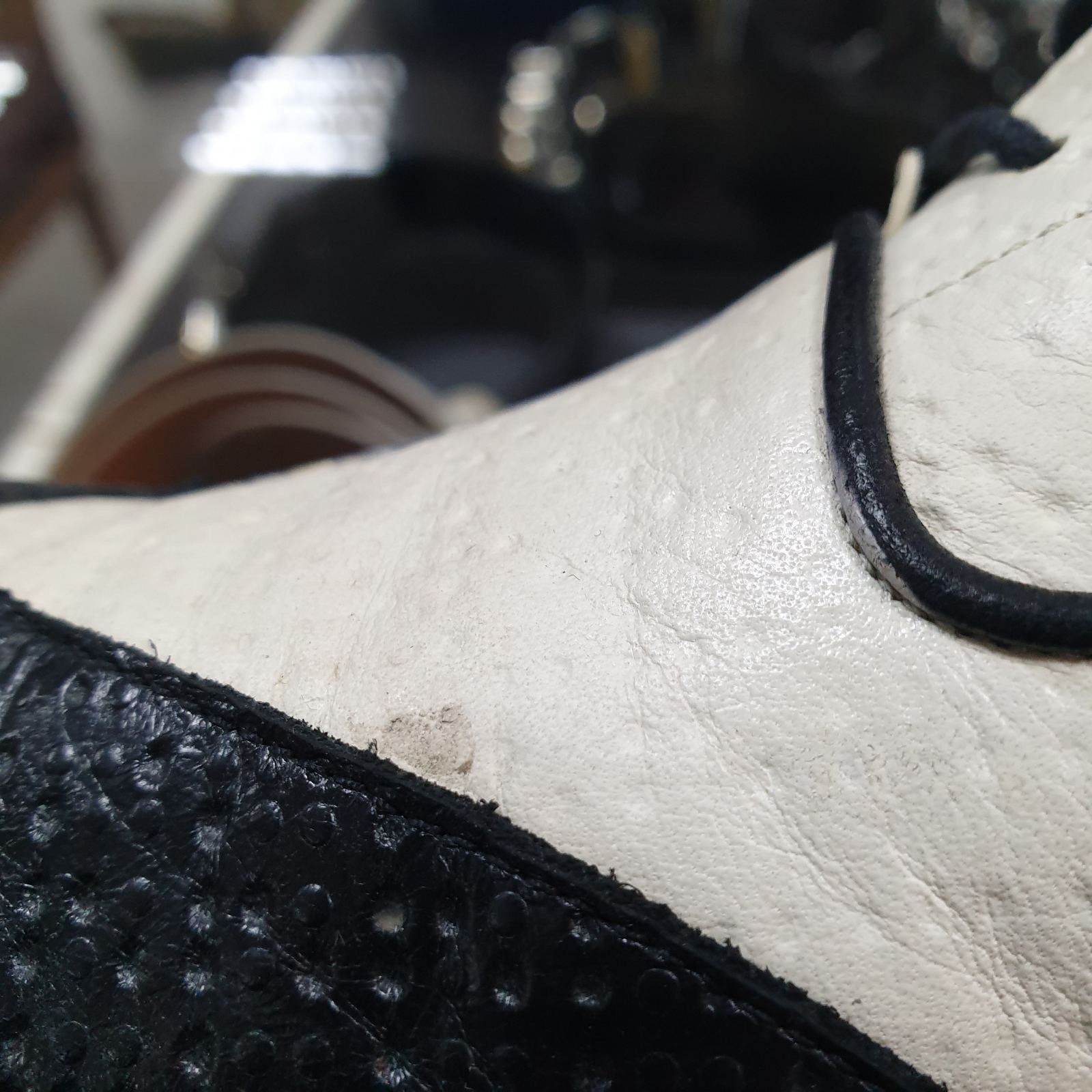 Chanel Authentic Chanel Black & Beige Combat Boots - Size 40 Size US 9 / IT 39 - 10 Thumbnail