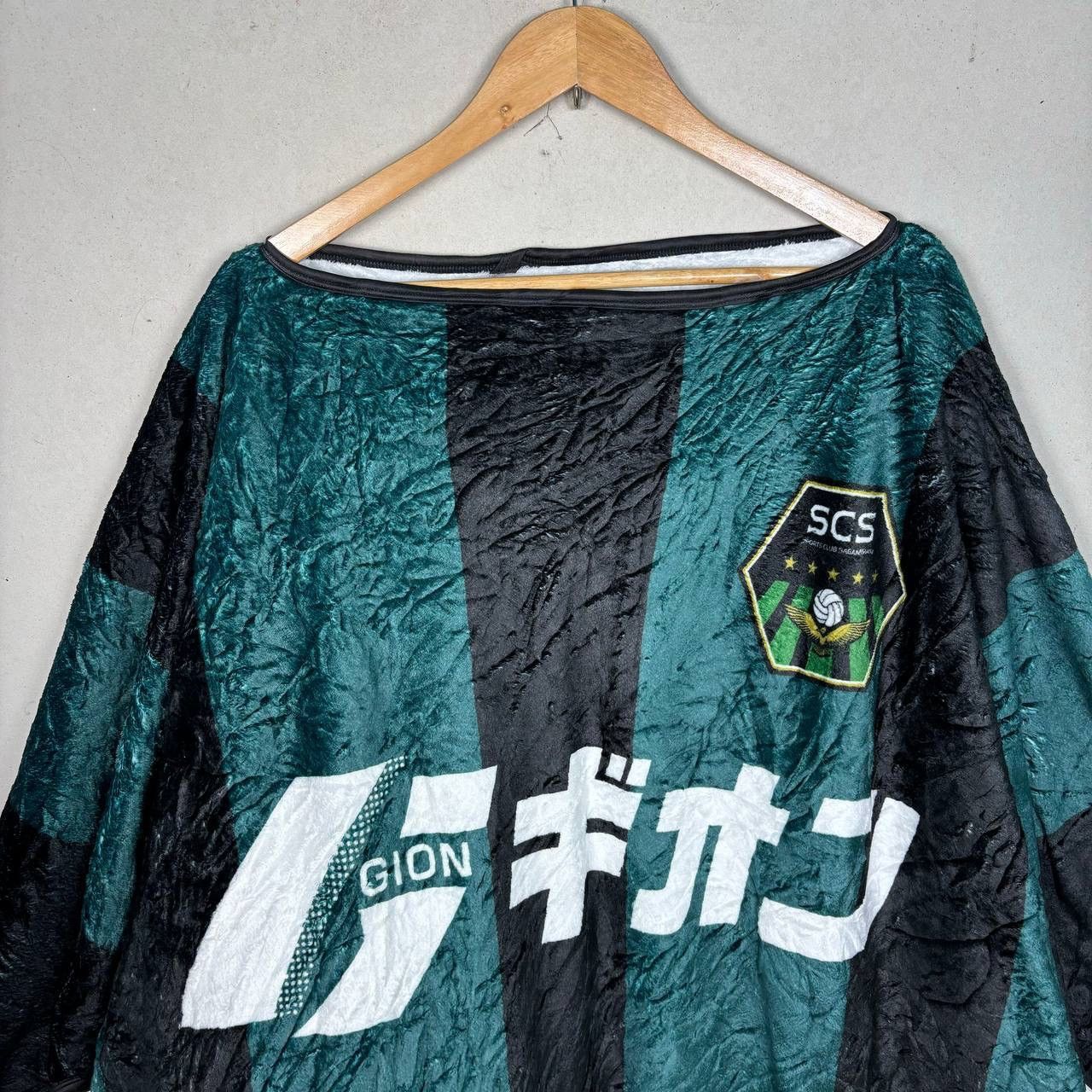 Cloak × Japanese Brand Vintage SC Sagamihara Football Fleece Poncho Cloaks Capes Size US L / EU 52-54 / 3 - 3 Thumbnail