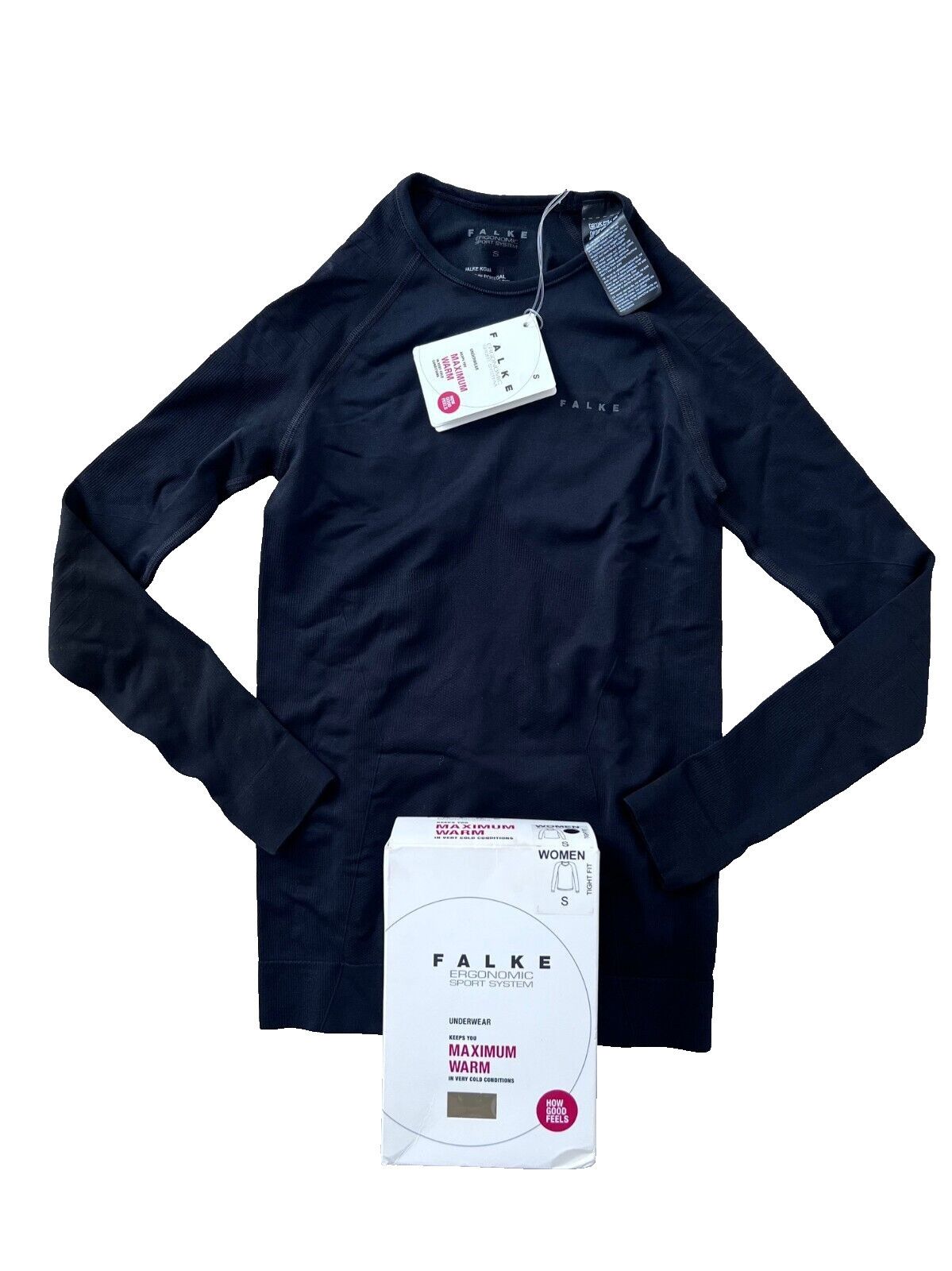 FALKE FALKE 33042 Maximum Warm Tight Fit Top Black ( S ) Size S / US 4 / IT 40 - 3 Thumbnail