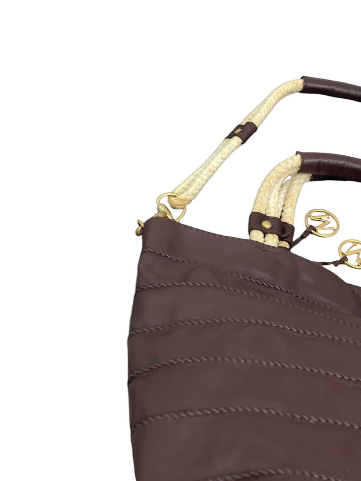 Genuine Leather Full Leather Max Mara Italy Tote Shoulder Bag 9🟩 Size ONE SIZE - 22 Thumbnail