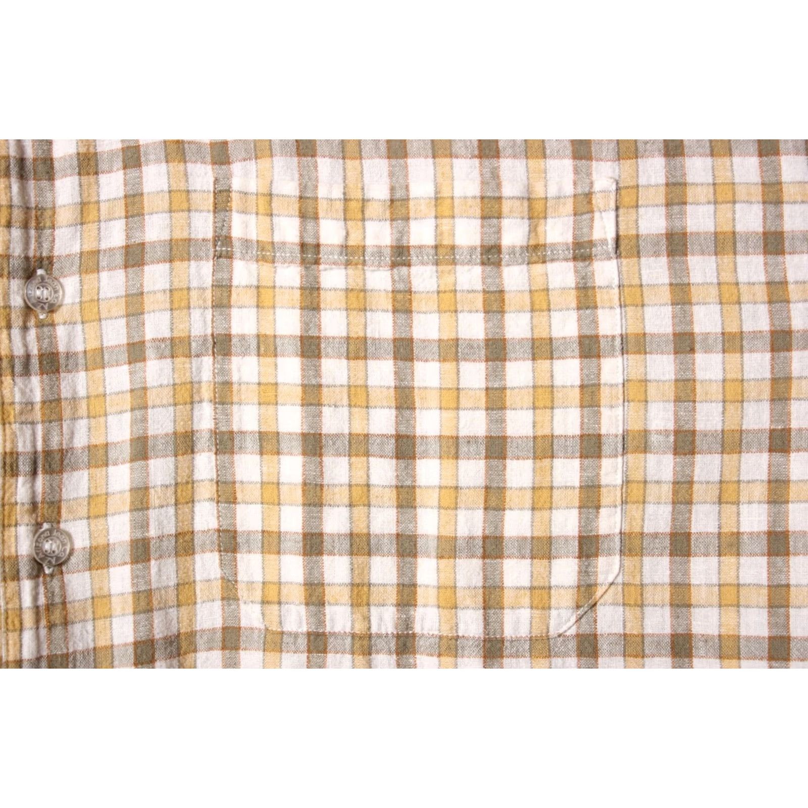 Vintage VINTAGE Arizona Jeans Shirt Mens Short Sleeve Yellow Check Loop Collar Sz L Size US L / EU 52-54 / 3 - 4 Thumbnail