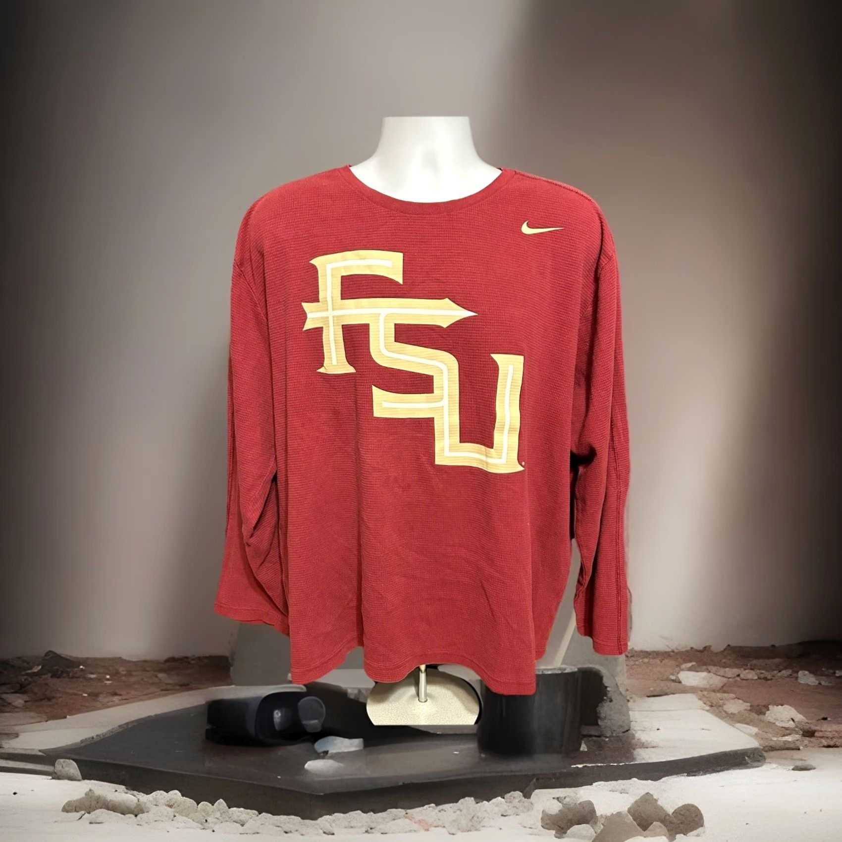 Nike Nike Long Sleeve Shirt Men 2XL Florida State Seminoles Maroon Graphic Print Slim Fit? Regular Fit Size US XXL / EU 58 / 5 - 7 Thumbnail