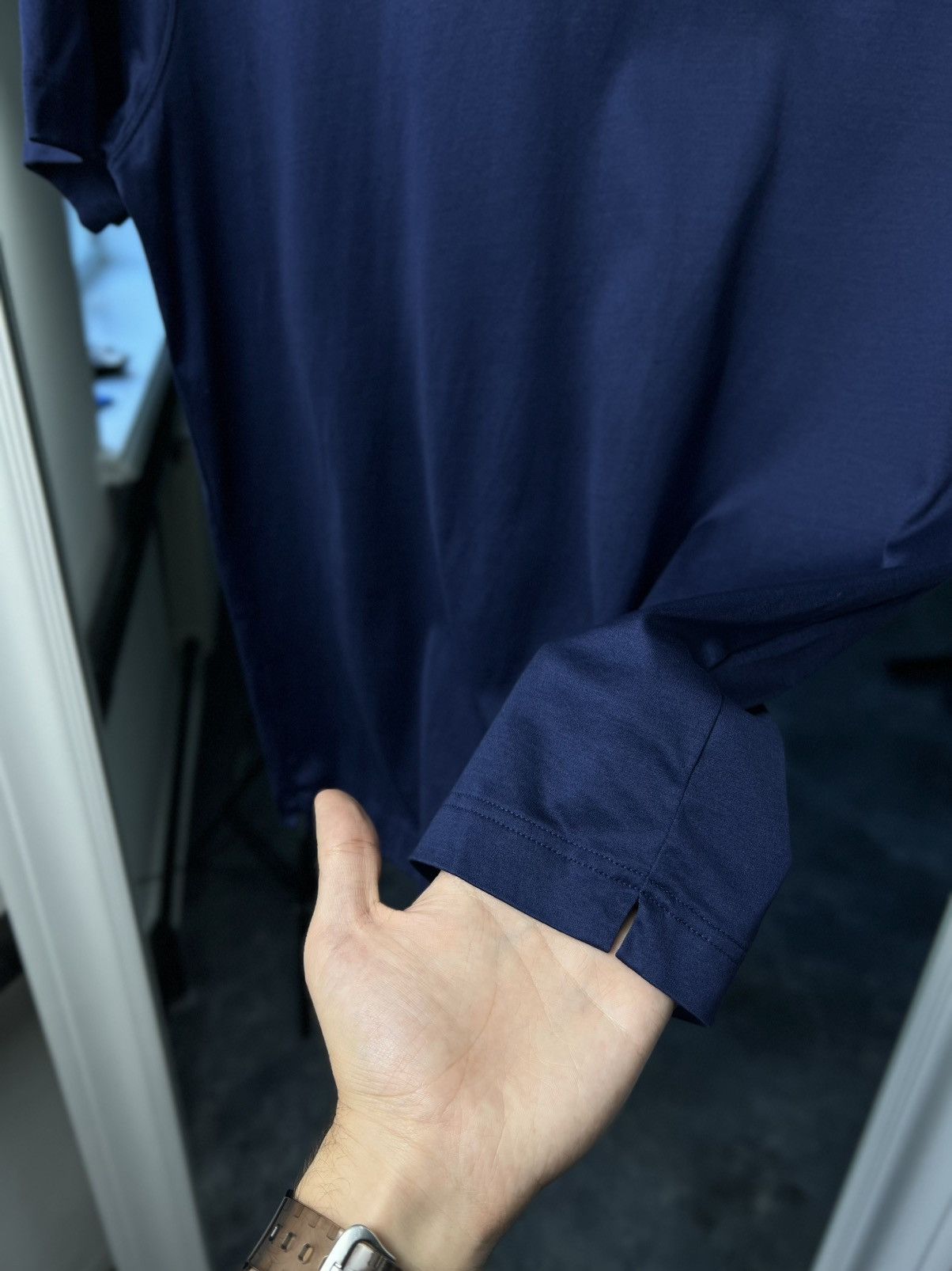 Designer × Eton Eton Slim Fit Navy T-Shirt M Filo di Scozia Cotton Size US M / EU 48-50 / 2 - 9 Thumbnail