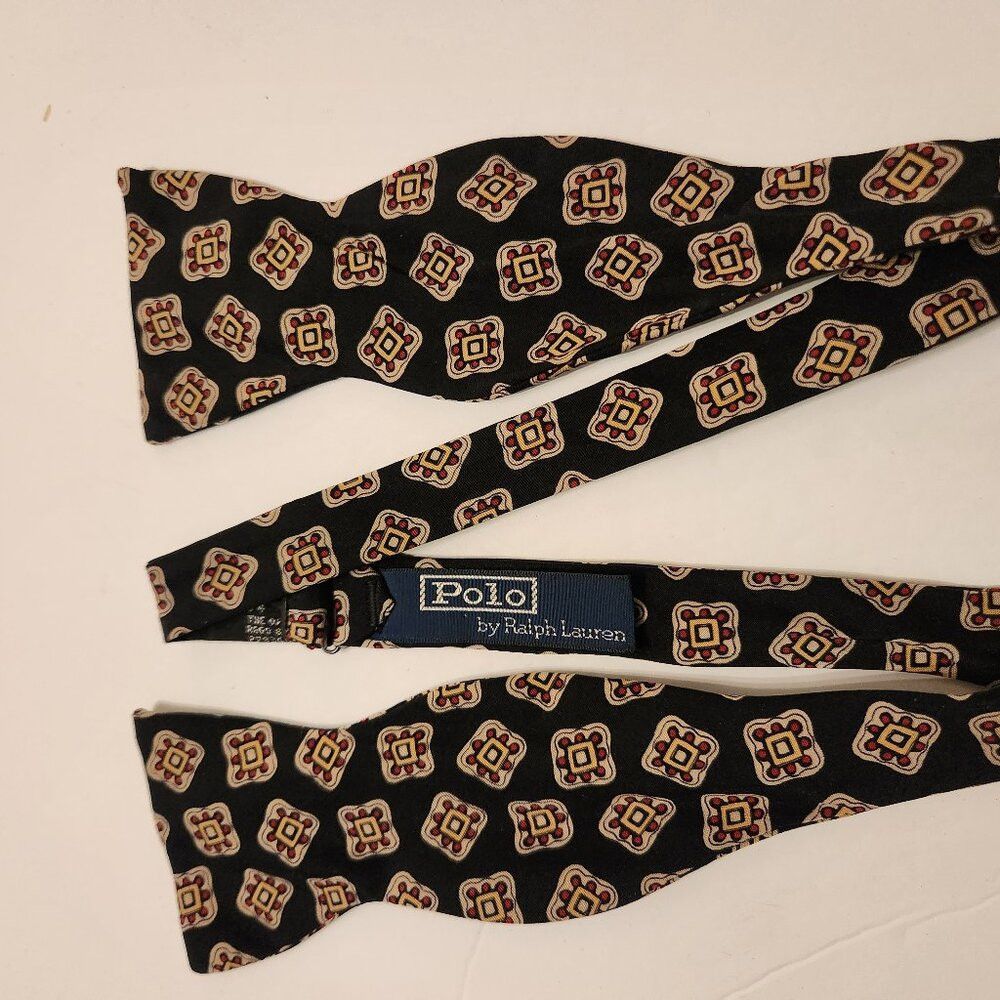 Polo Ralph Lauren polo Ralph Lauren men's black 100%silk bow tie Size ONE SIZE - 1 Thumbnail