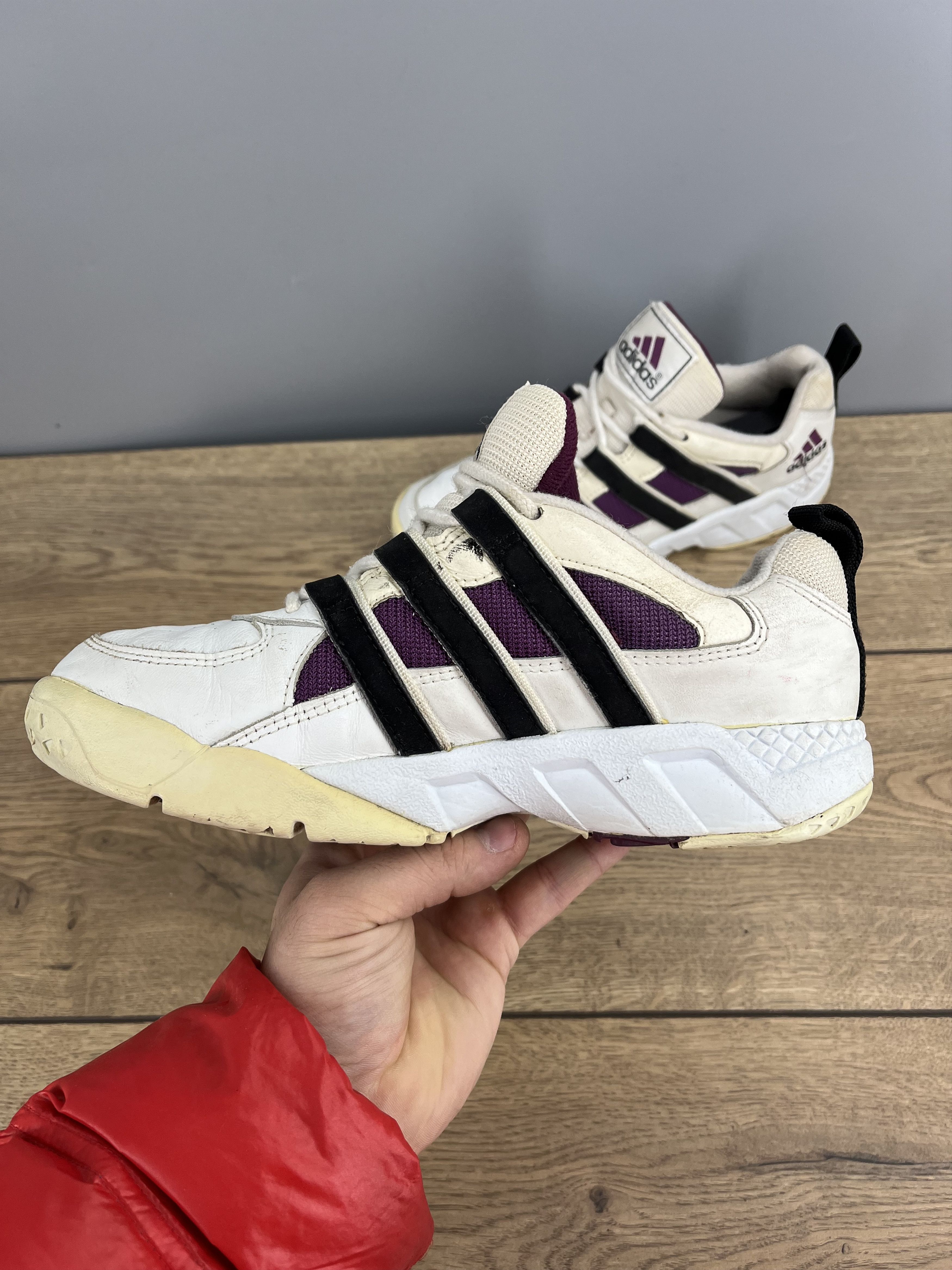 Adidas Vintage 1997 adidas Women’s Trainers White Black Purple Size US 8 / IT 38 - 3 Thumbnail