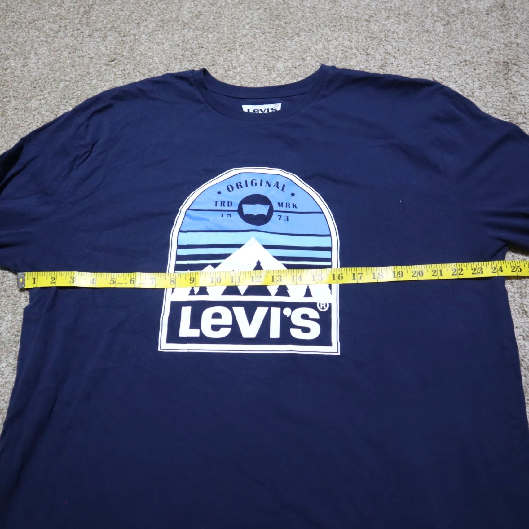 Levi's Levis Shirt Men 2XL Blue Long Sleeve T-Shirt Crew Neck Vintage No Size US XXL / EU 58 / 5 - 4 Thumbnail