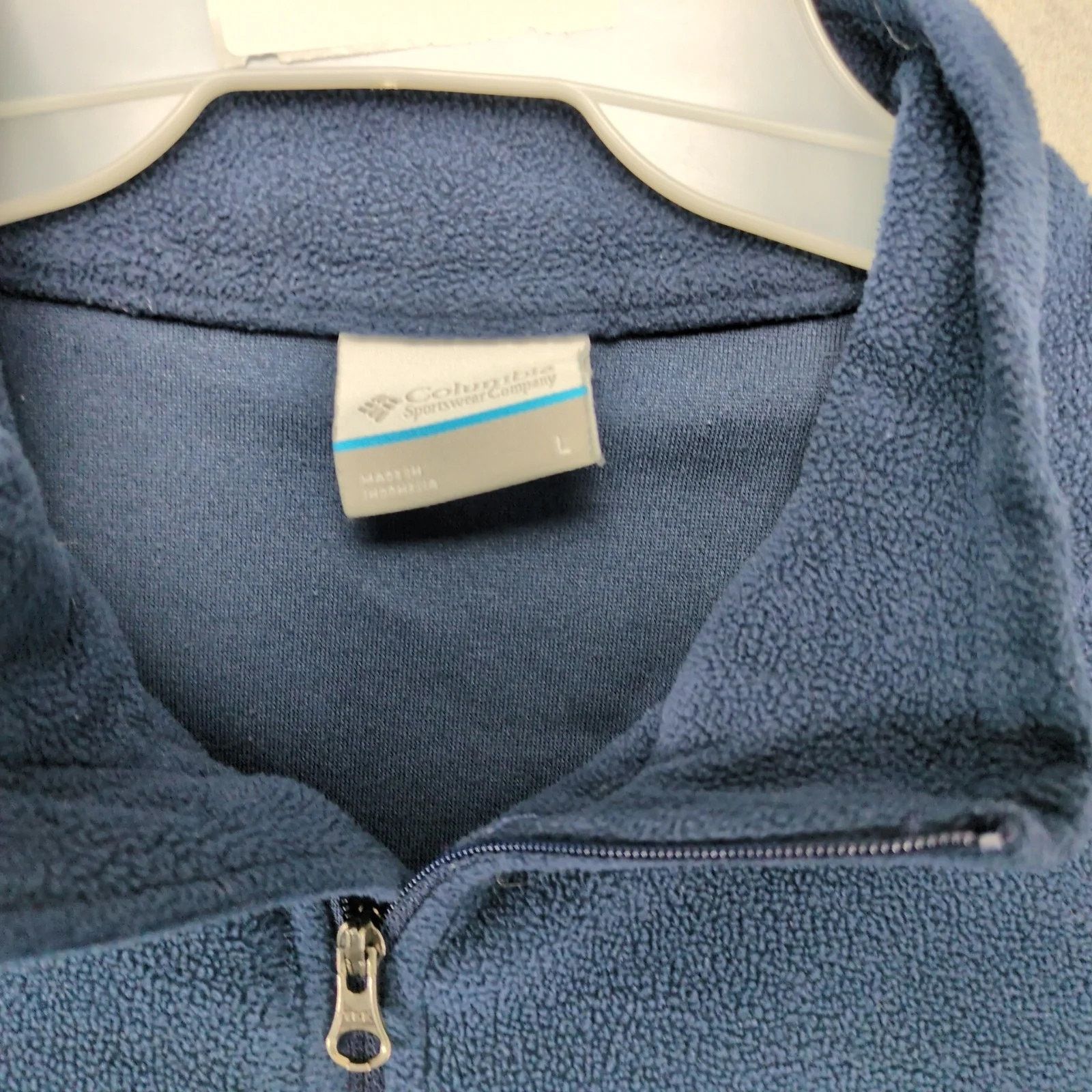 Columbia Columbia Sportswear 1/4 Zip Navy Blue Fleece Jacket Men's L Size US L / EU 52-54 / 3 - 3 Thumbnail