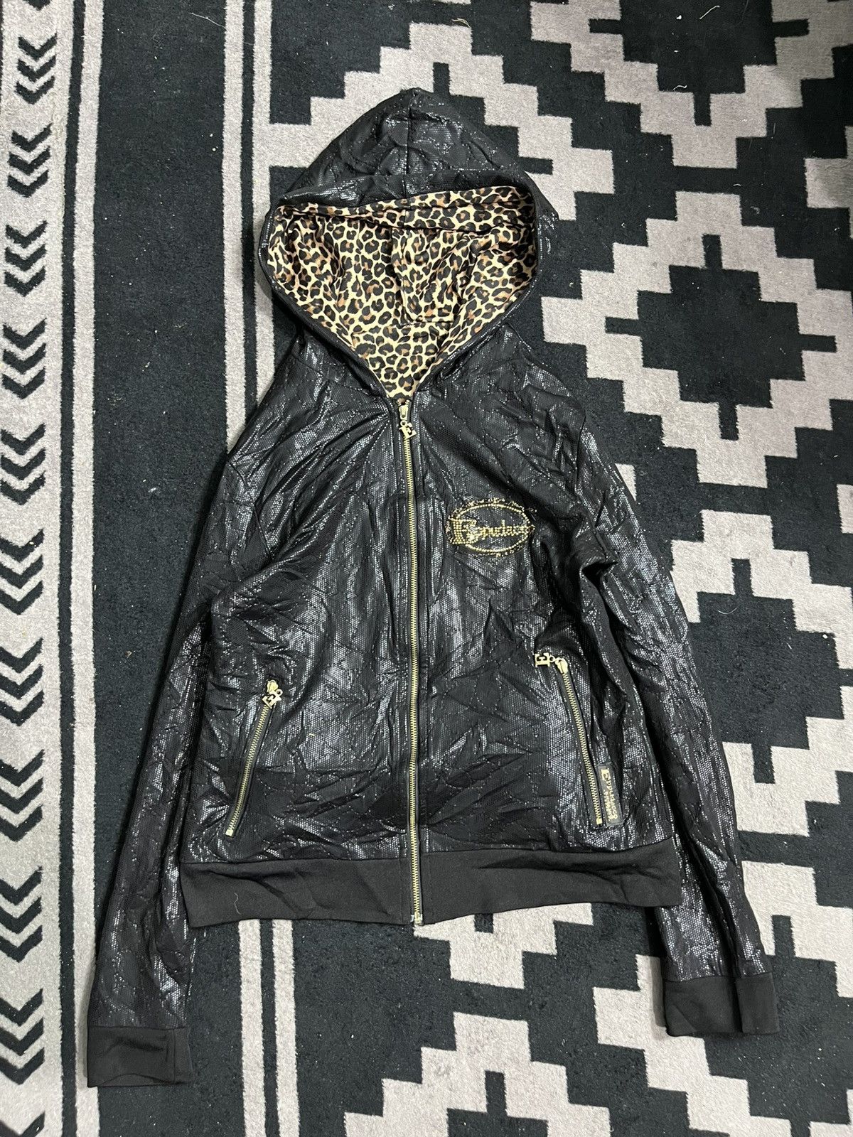 Hysteric Glamour Vintage eppudacco leopard glitter hoodie Size US S / EU 44-46 / 1 - 1 Thumbnail