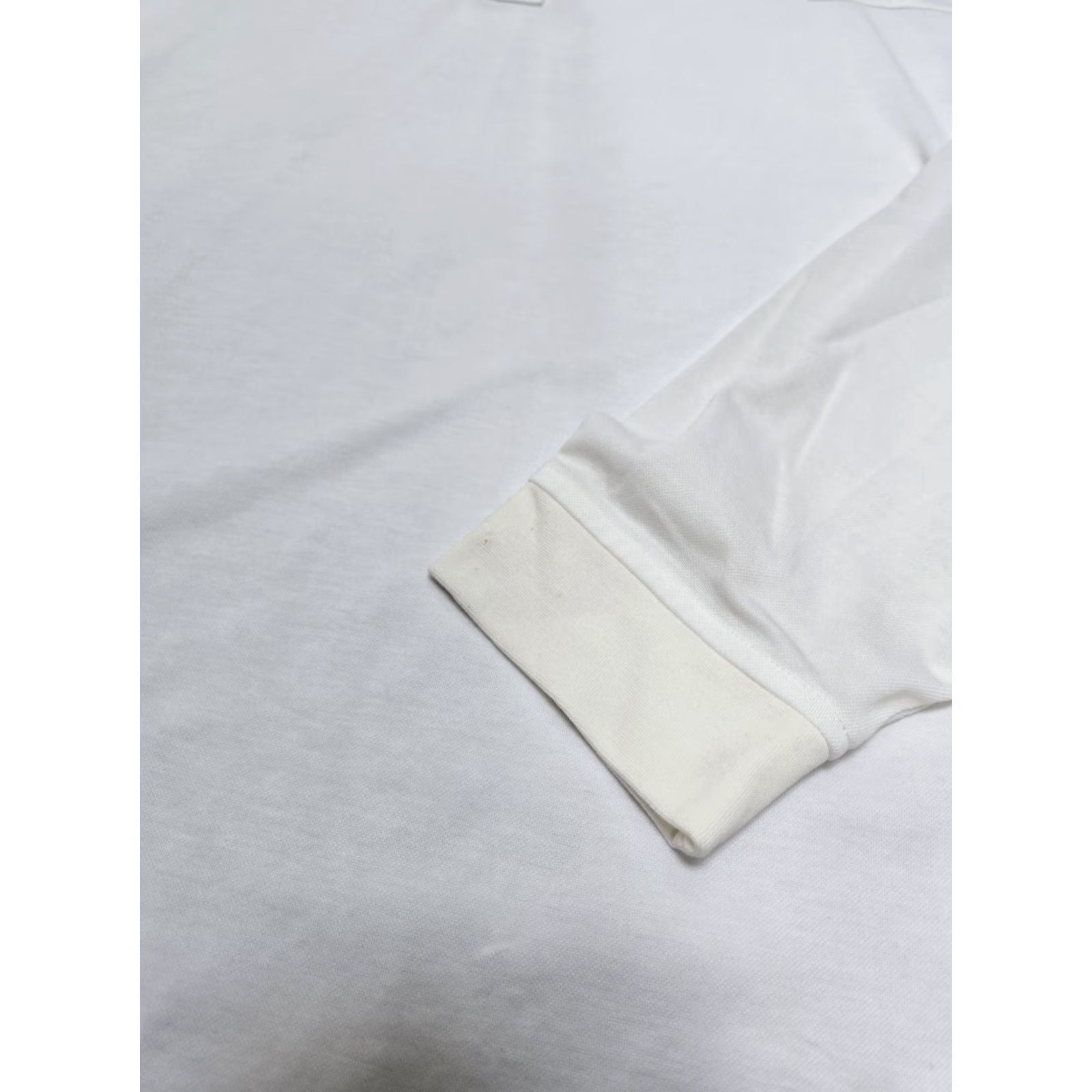 TravisMathew NWT Travis Mathew Mens White Striped Spread Collar Long Sleeve Golf Performance Polo 2XL Athletic Breathable NWT Size US XXL / EU 58 / 5 - 4 Thumbnail