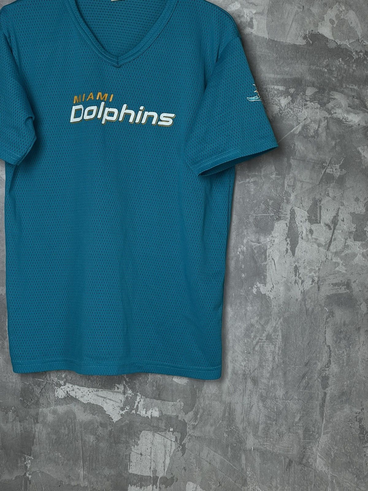 NFL Crazy Vintage 90s Miami Dolphins NFL Baseball Jersey Unique Size US L / EU 52-54 / 3 - 6 Thumbnail